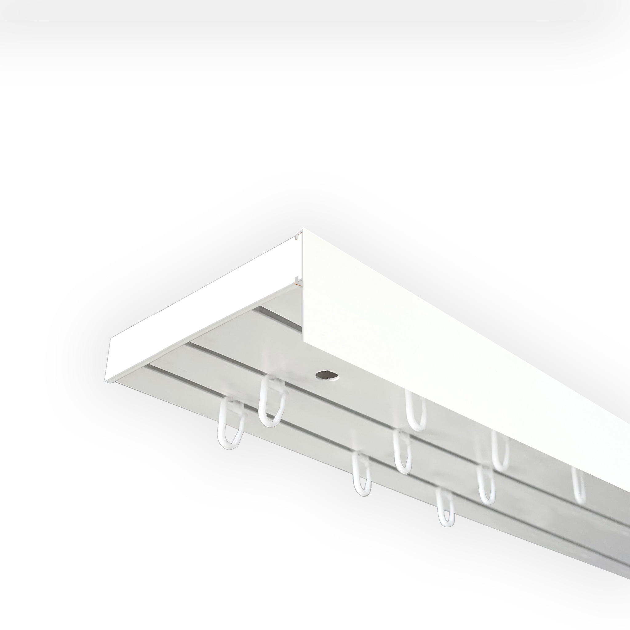 SN DECO GROUP Gardinenschiene »Vorhangschiene SH (1) mit Blende 5 cm«, 3 läufig-läufig, Fixmaß