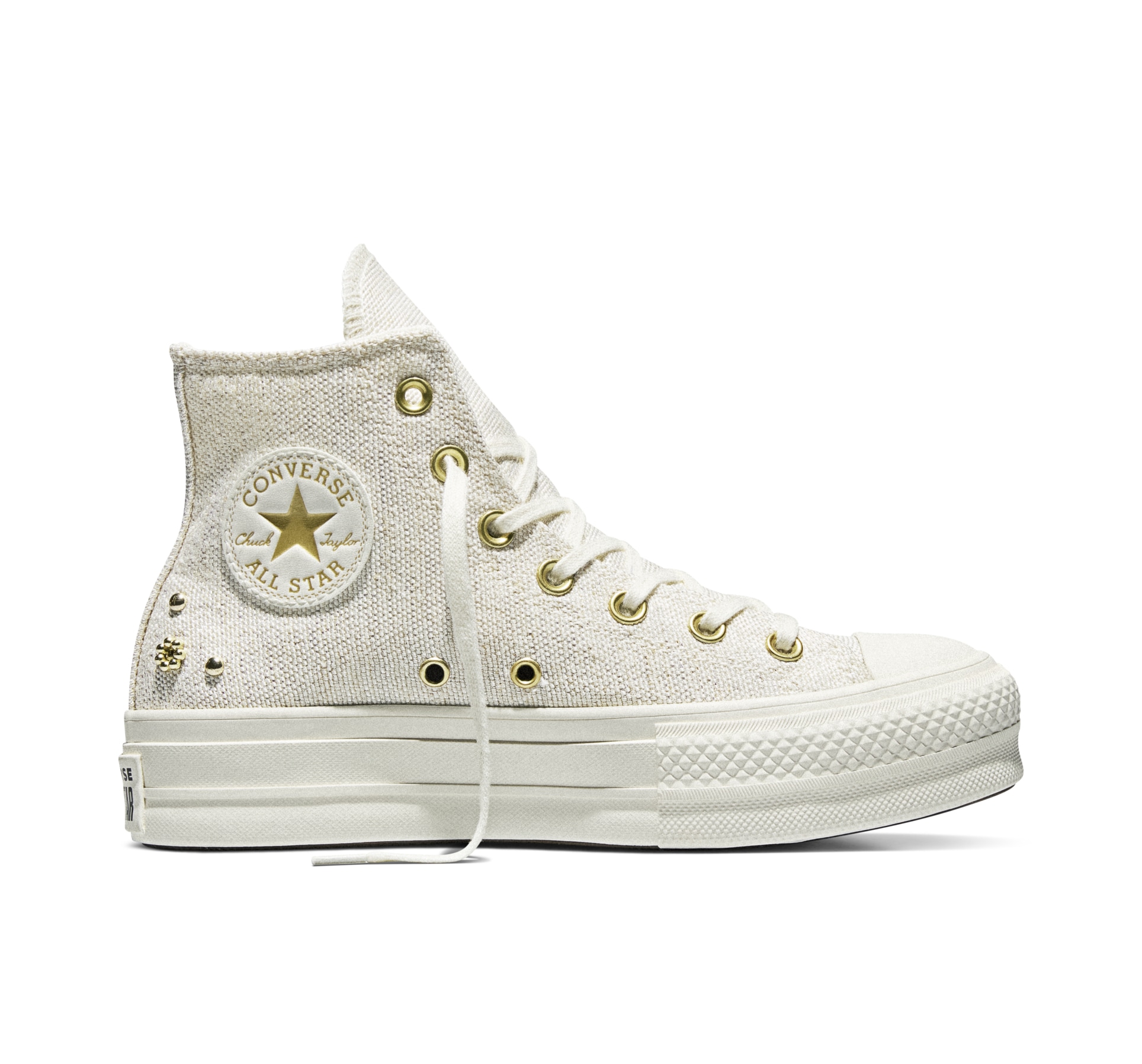Converse Sneaker »CHUCK TAYLOR ALL STAR LIFT PLATFORM HEATHERED GLAM«  für Freizeitaktivitäten, mit profiliertem Laufsohlenprofil