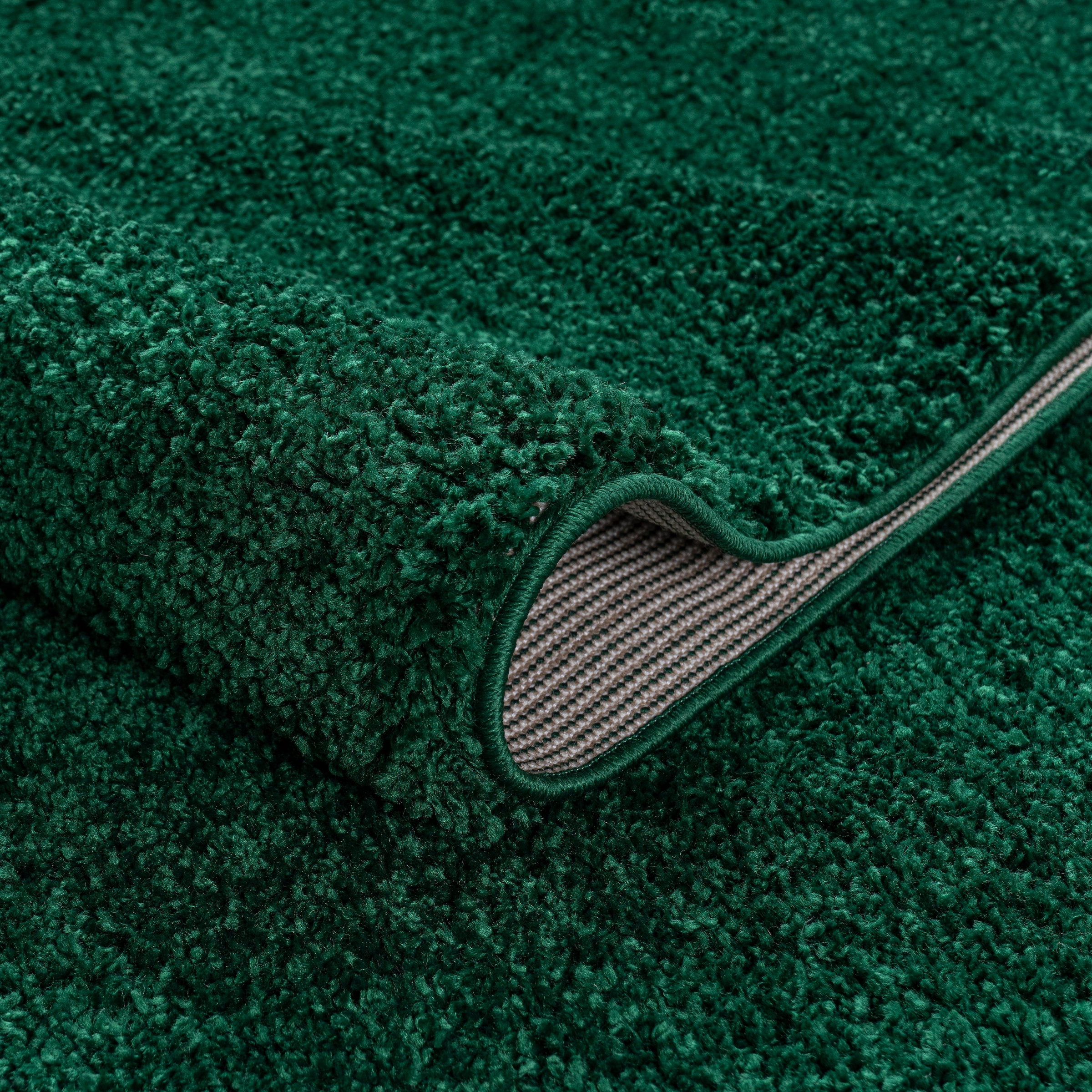 my home Läufer »Viva« rechteckig 45 mm Höhe Läufer, Brücke, Uni-Farben, einfarbig, besonders weich und kuschelig