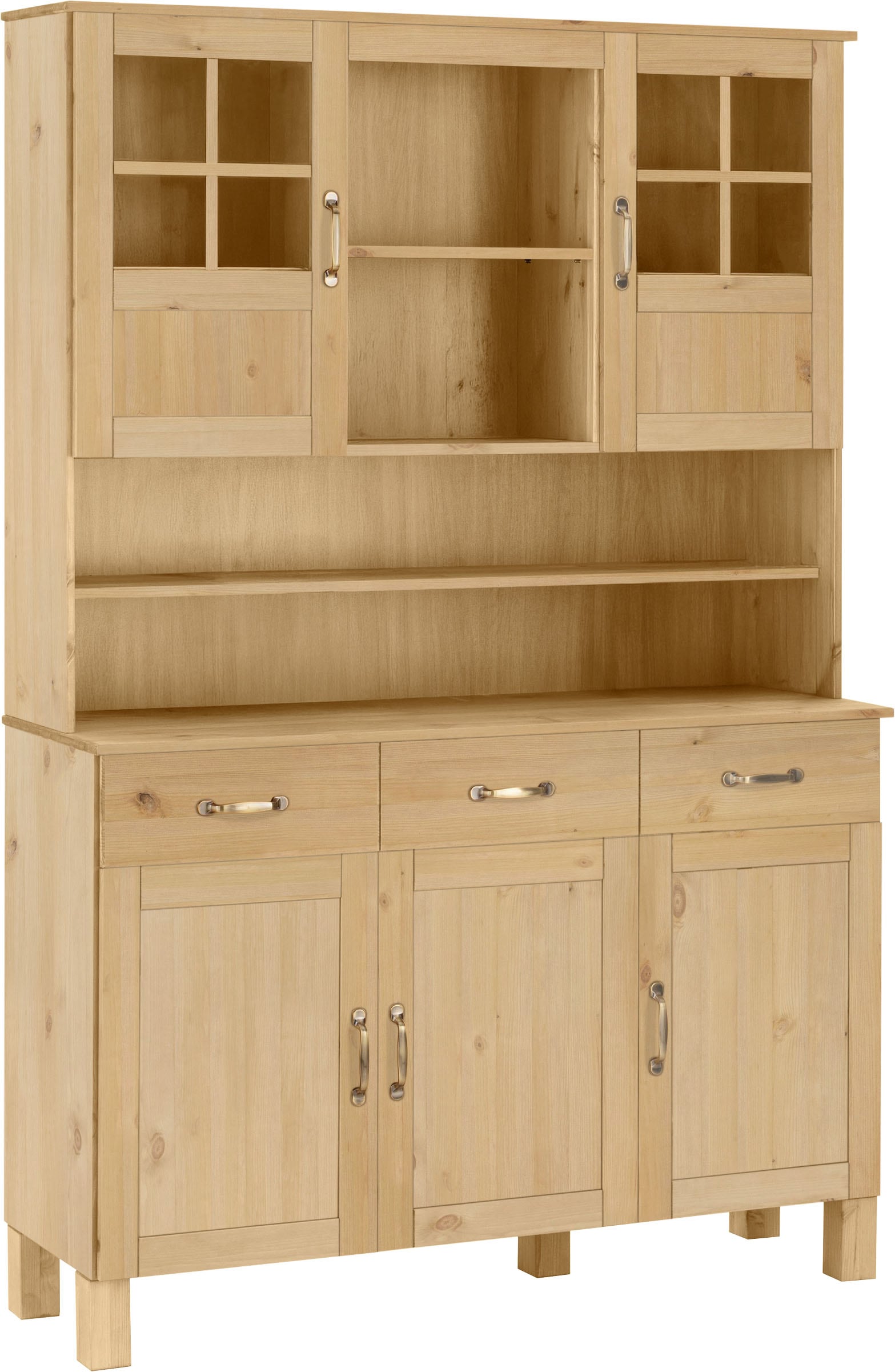 Home affaire Küchenbuffet »Alby« Breite 125 cm, 2 Glastüren, 2 Schubladen