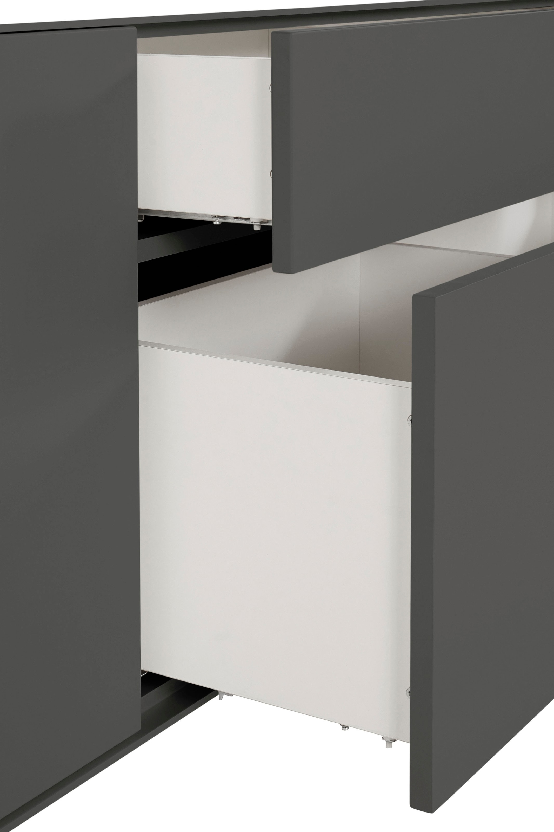 LeGer Home by Lena Gercke Lowboard »Essentials«, Breite: 167 cm, MDF lackiert, Push-to-open-Funktion