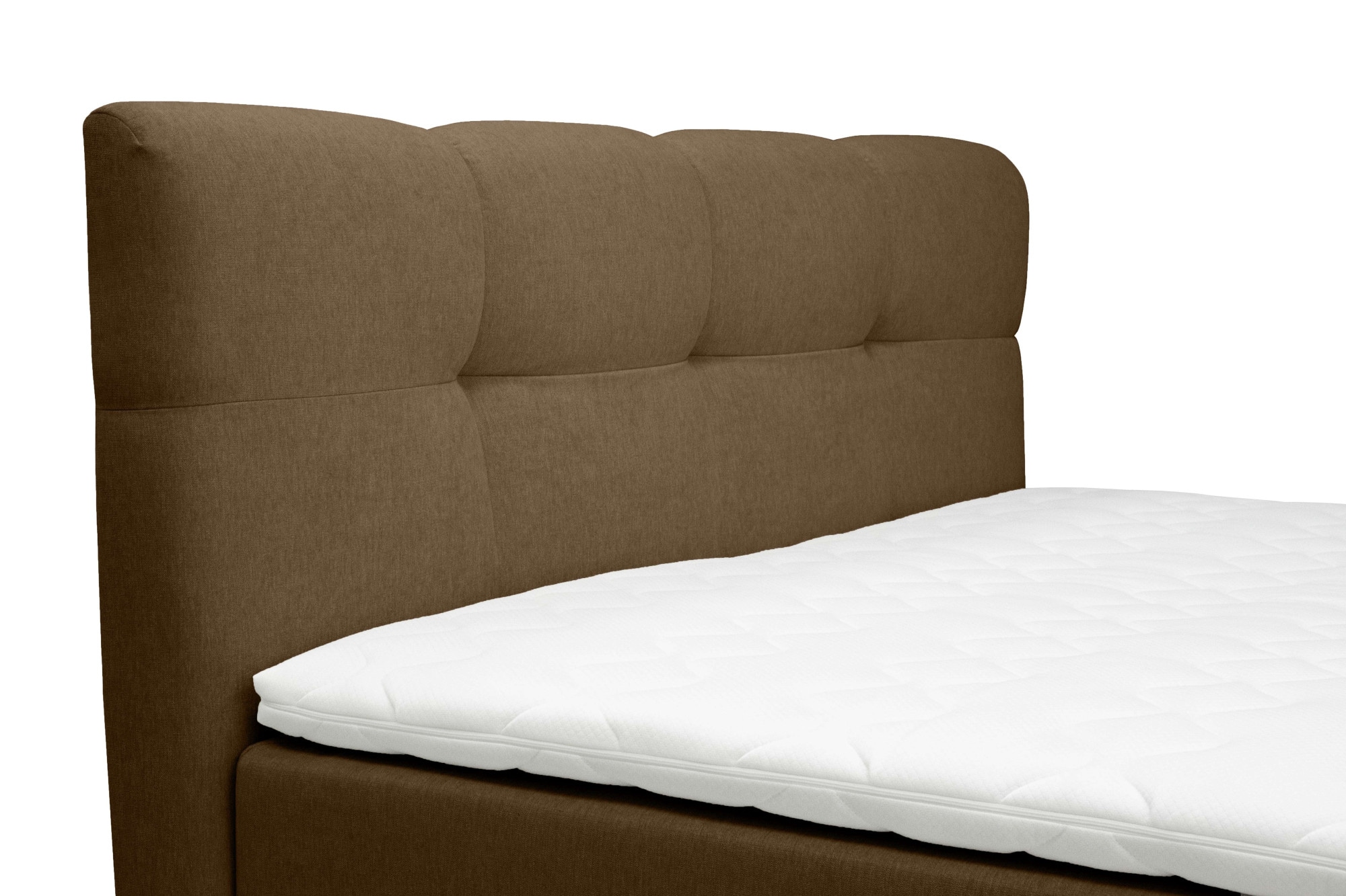 OTTO home Boxspringbett »HARRY, Doppelbett, Polsterbett, Federkernbett, 160, 180 cm« Boxbett: 5-Z-Taschenfederkern im Unterbau, Härtegrad 3, inkl. Topper