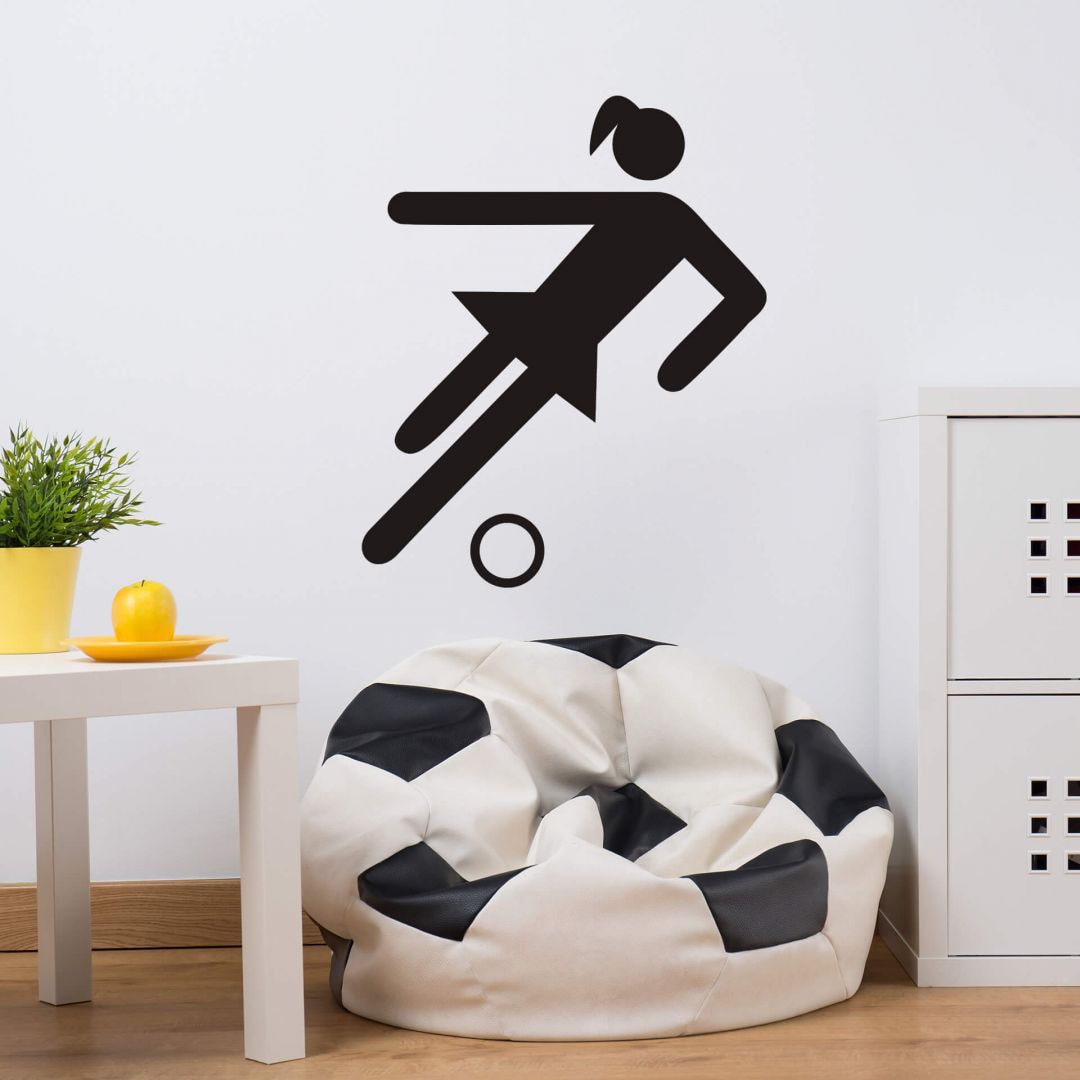 Wall-Art Wandtattoo »Frauenfußball Piktogramm«, (Set, 1 St.), selbstklebend, entfernbar