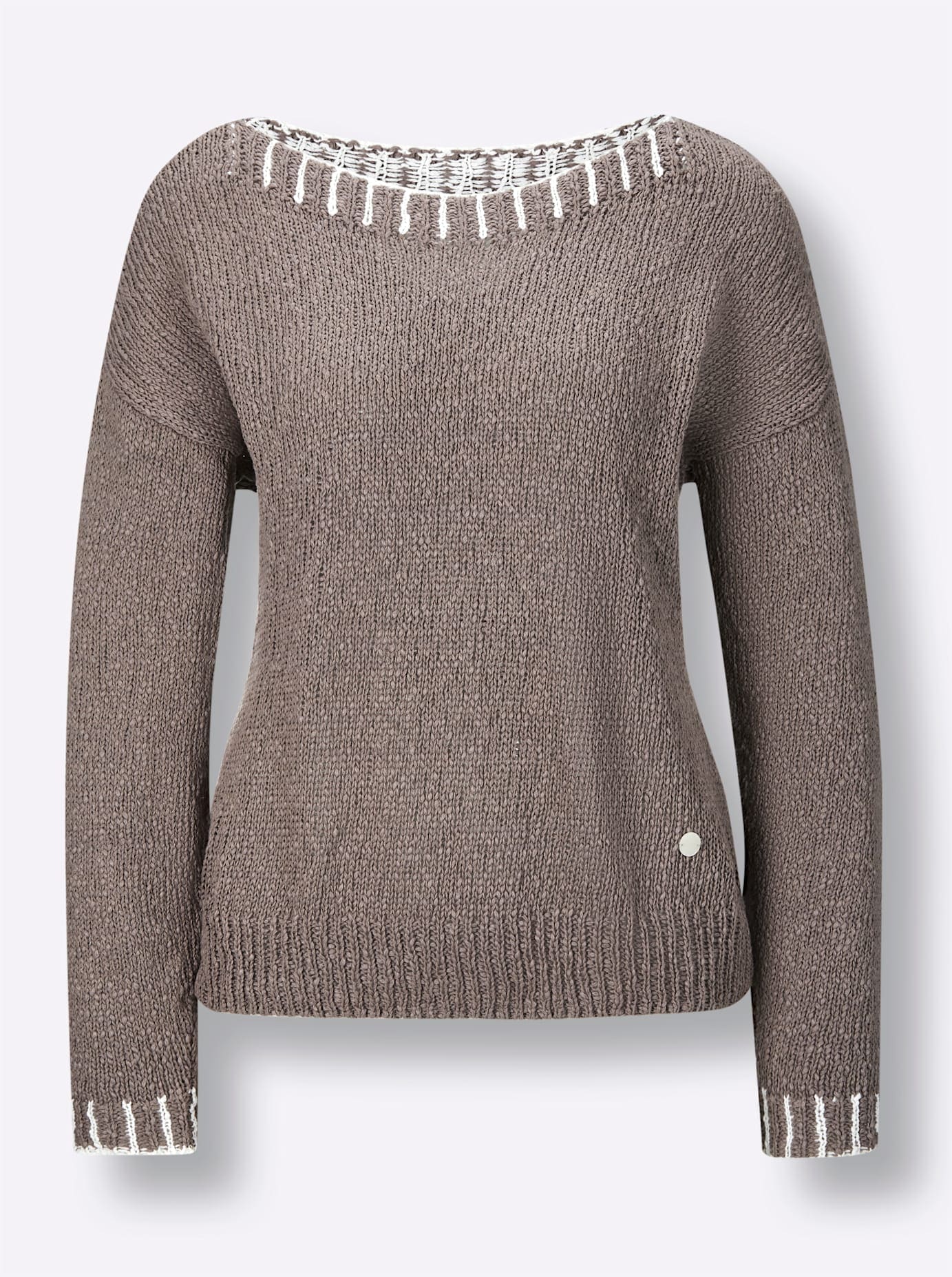CREATION L PREMIUM Strickpullover »Leinen-Baumwoll-Pullover«