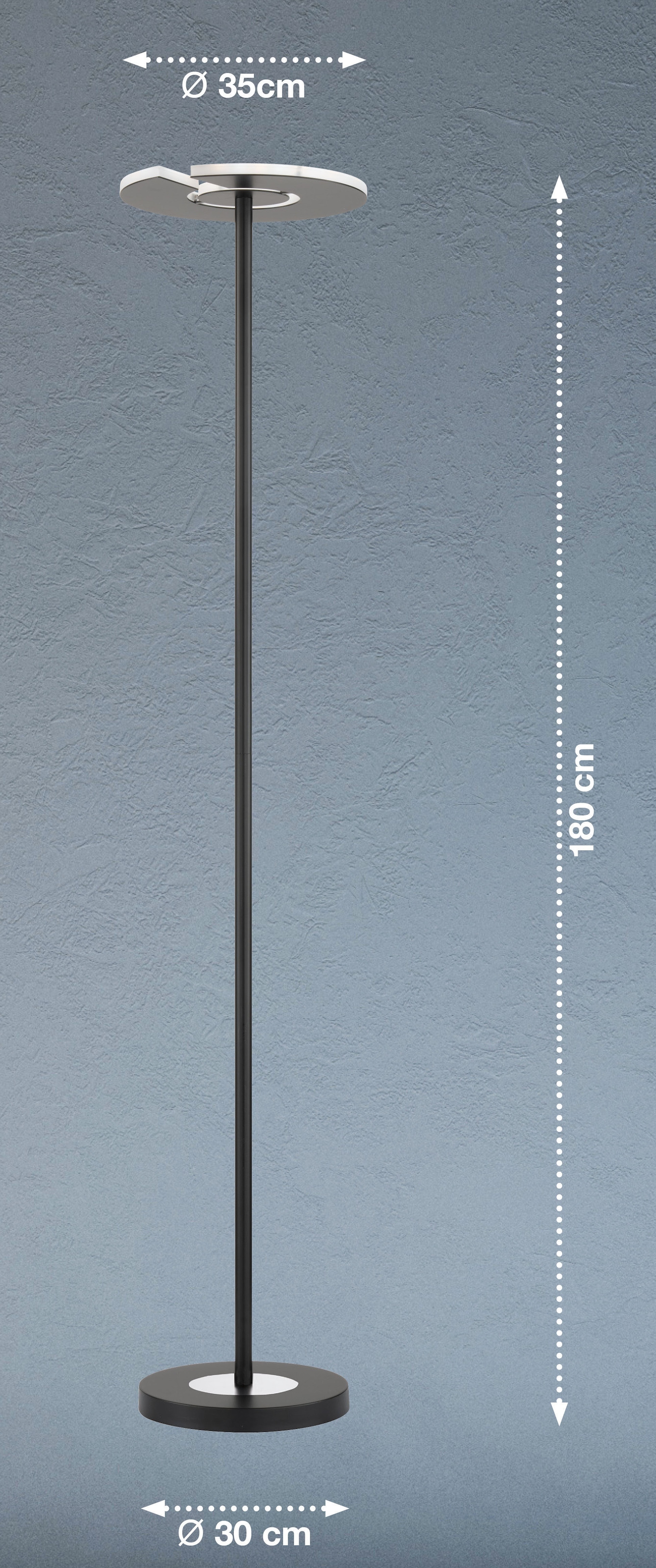 FISCHER & HONSEL LED Deckenfluter »Dent«, 1 flammig, Leuchtmittel LED-Modul | LED fest integriert