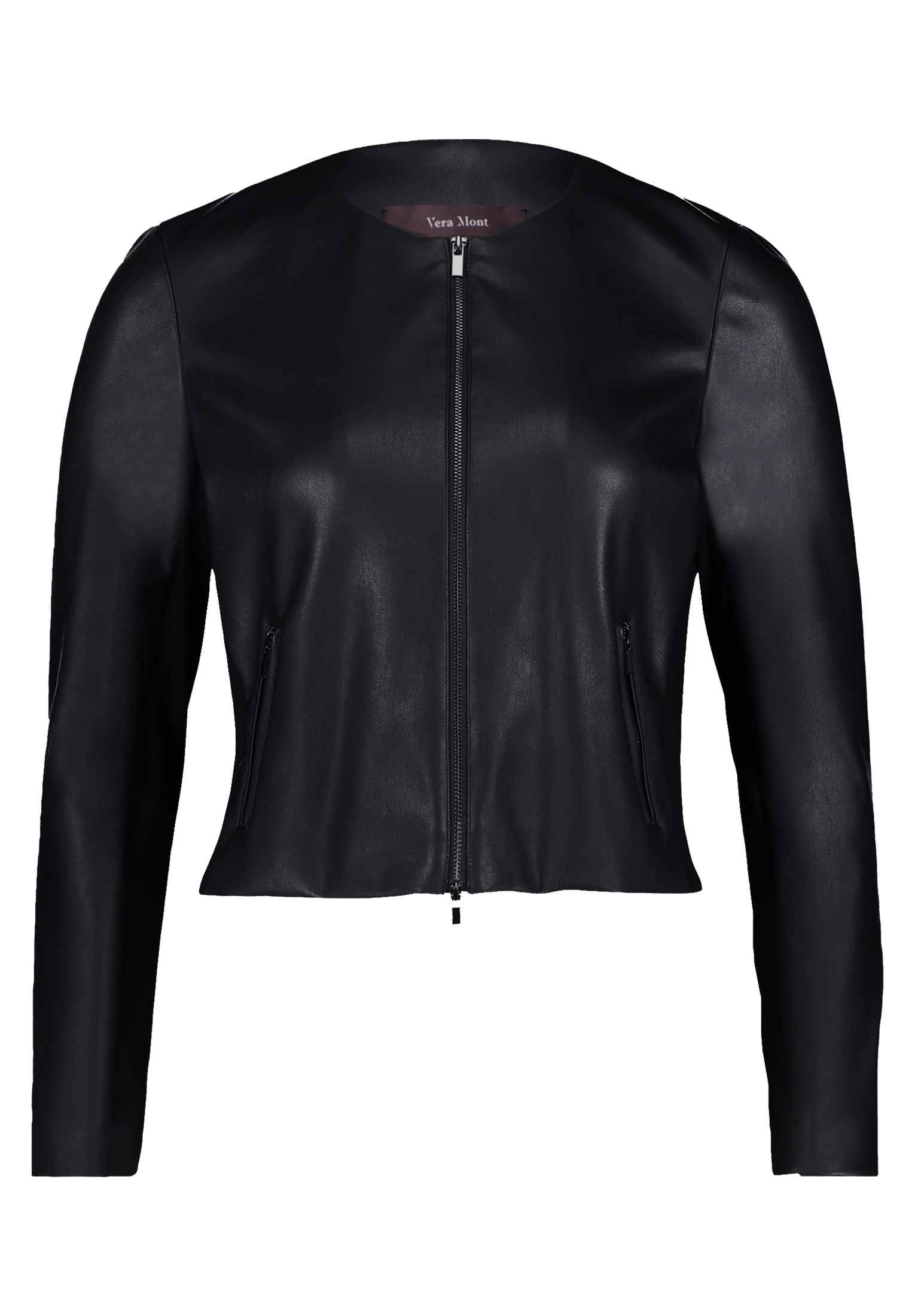 Vera Mont Damen Blouson »Blazer-Jacke mit Reißverschluss« in schwarz, Größe 36