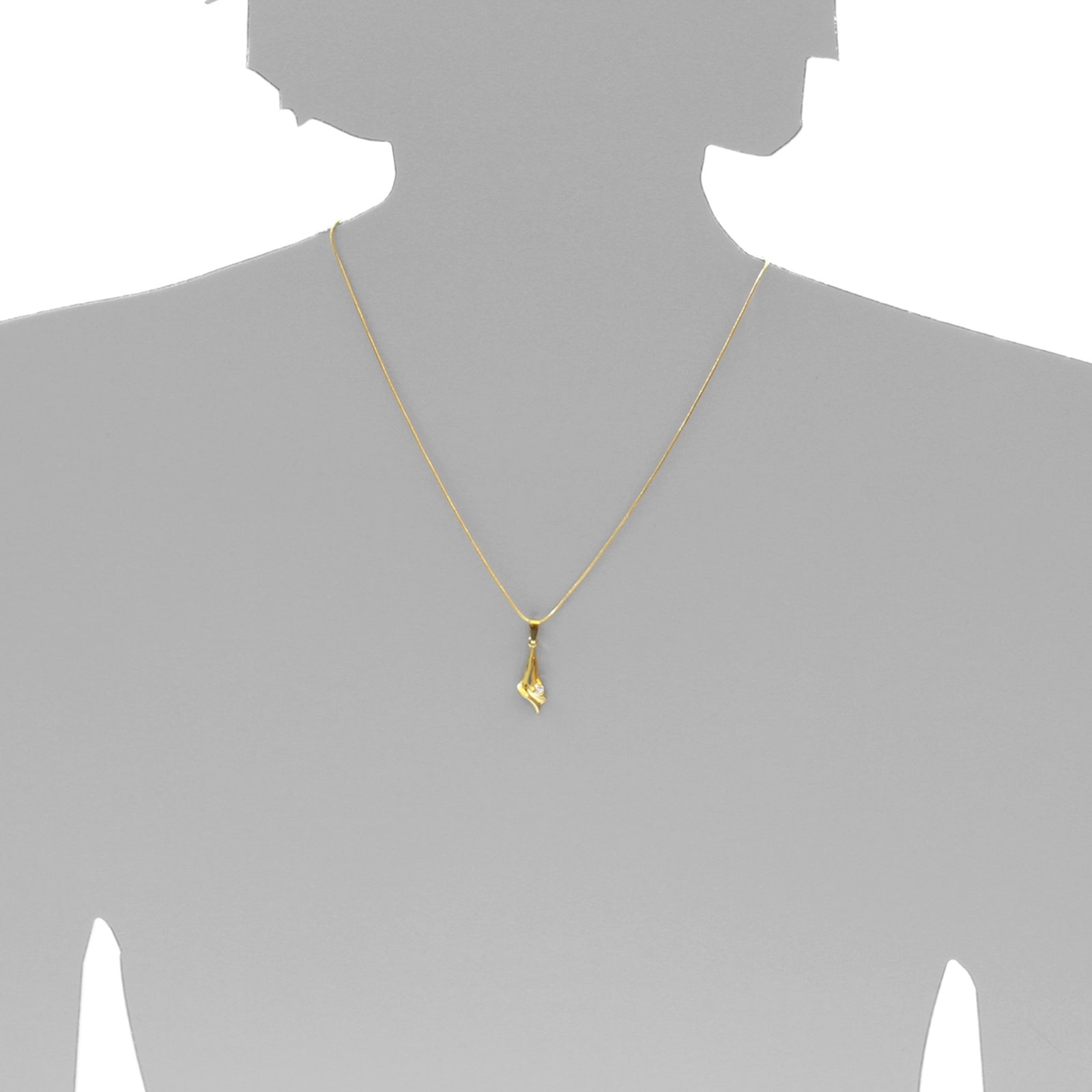 OSTSEE-SCHMUCK Kettenanhänger »- Valea - Gold 333/000 - Zirkonia«