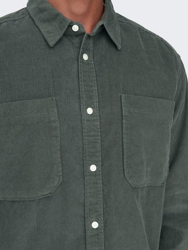 ONLY & SONS Langarmhemd »OS ONSALP RLX 2PKT WASHD COR«