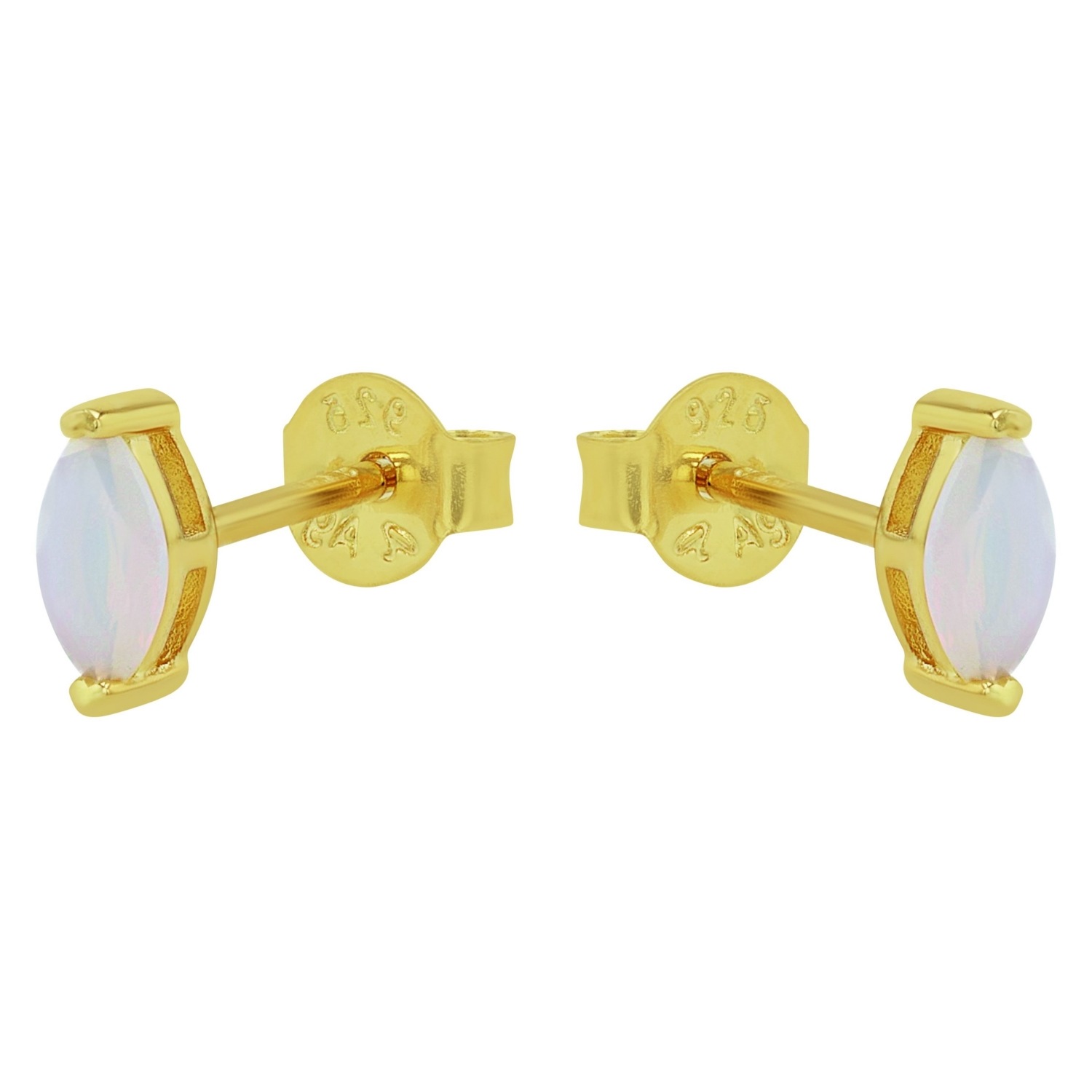 Amor Paar Ohrstecker mit Opal