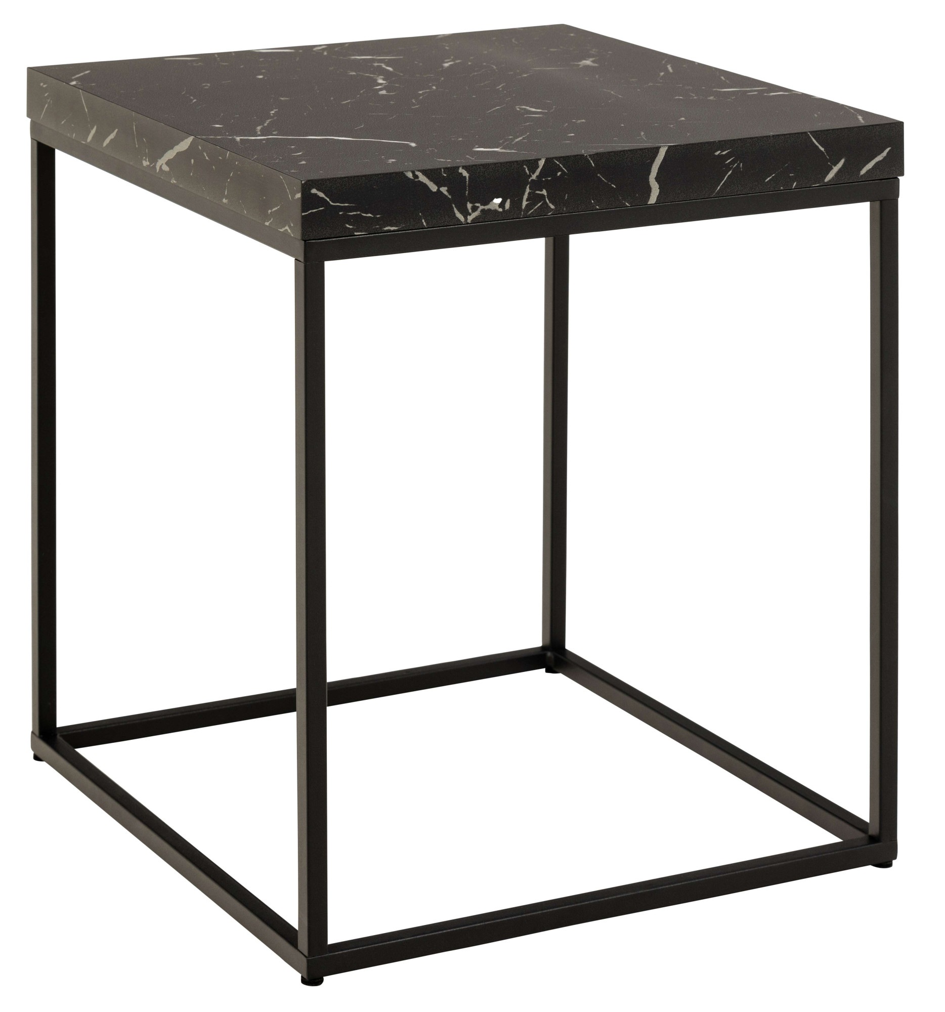 ACTONA GROUP Beistelltisch »Barossa«, Steinoptik, schwarze Stahlbeine