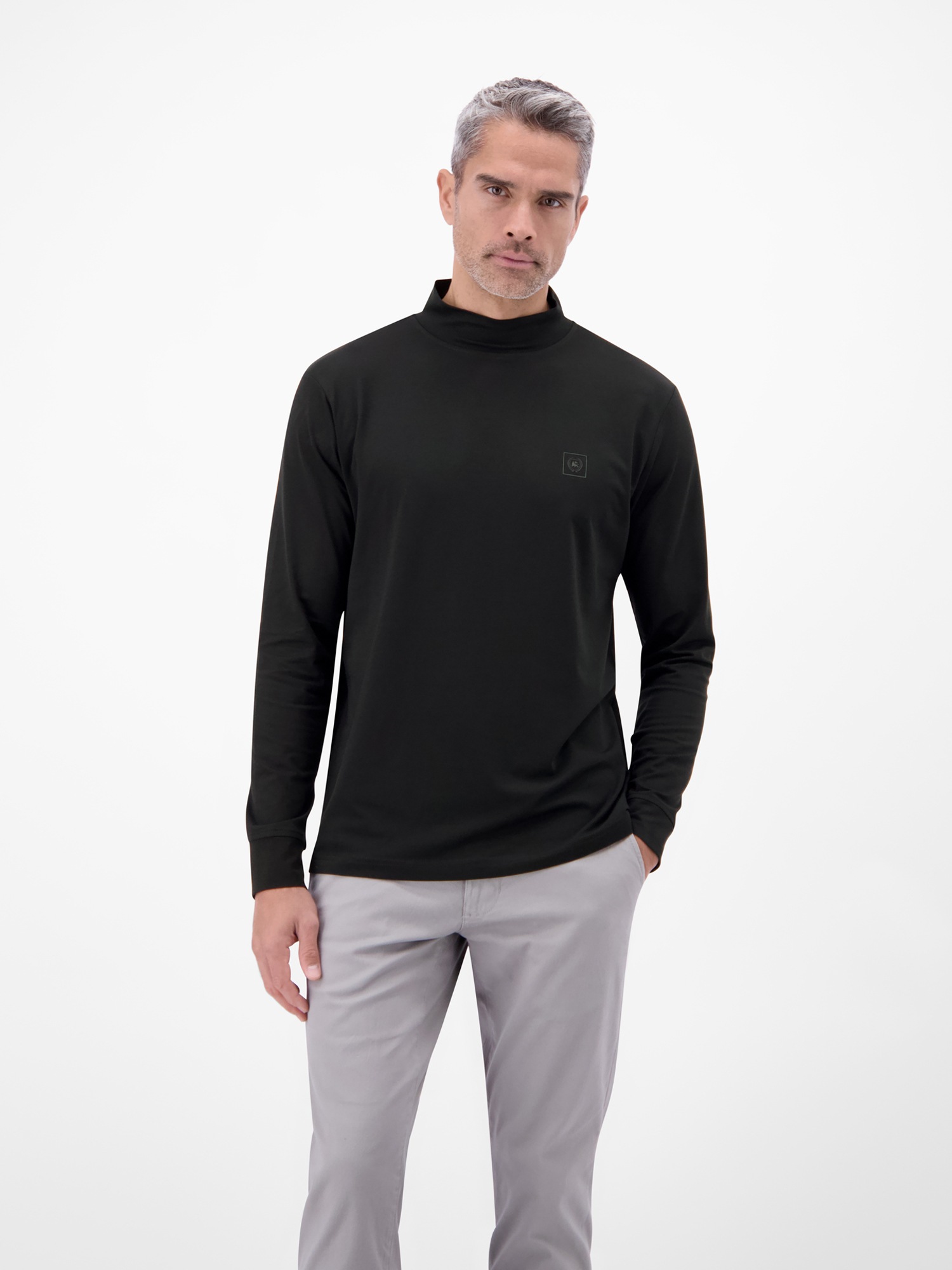 LERROS Sweatshirt »Herren-Shirt mit modischem Turtleneck«
