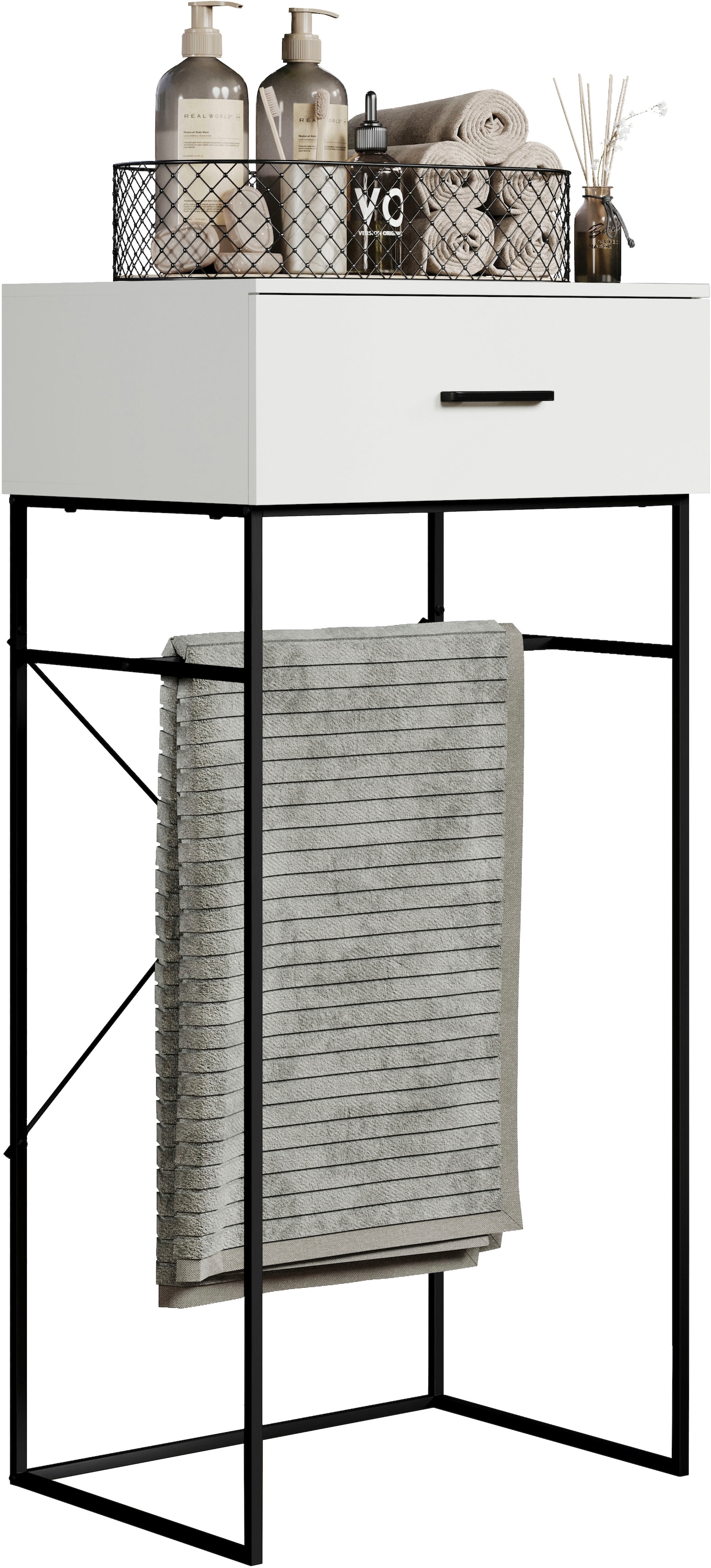 Home affaire Beistelltisch »Sterling« 1 Stk. tlg. Konsolentisch mit 1 Schublade - (B/T/H) 60/48/132 cm