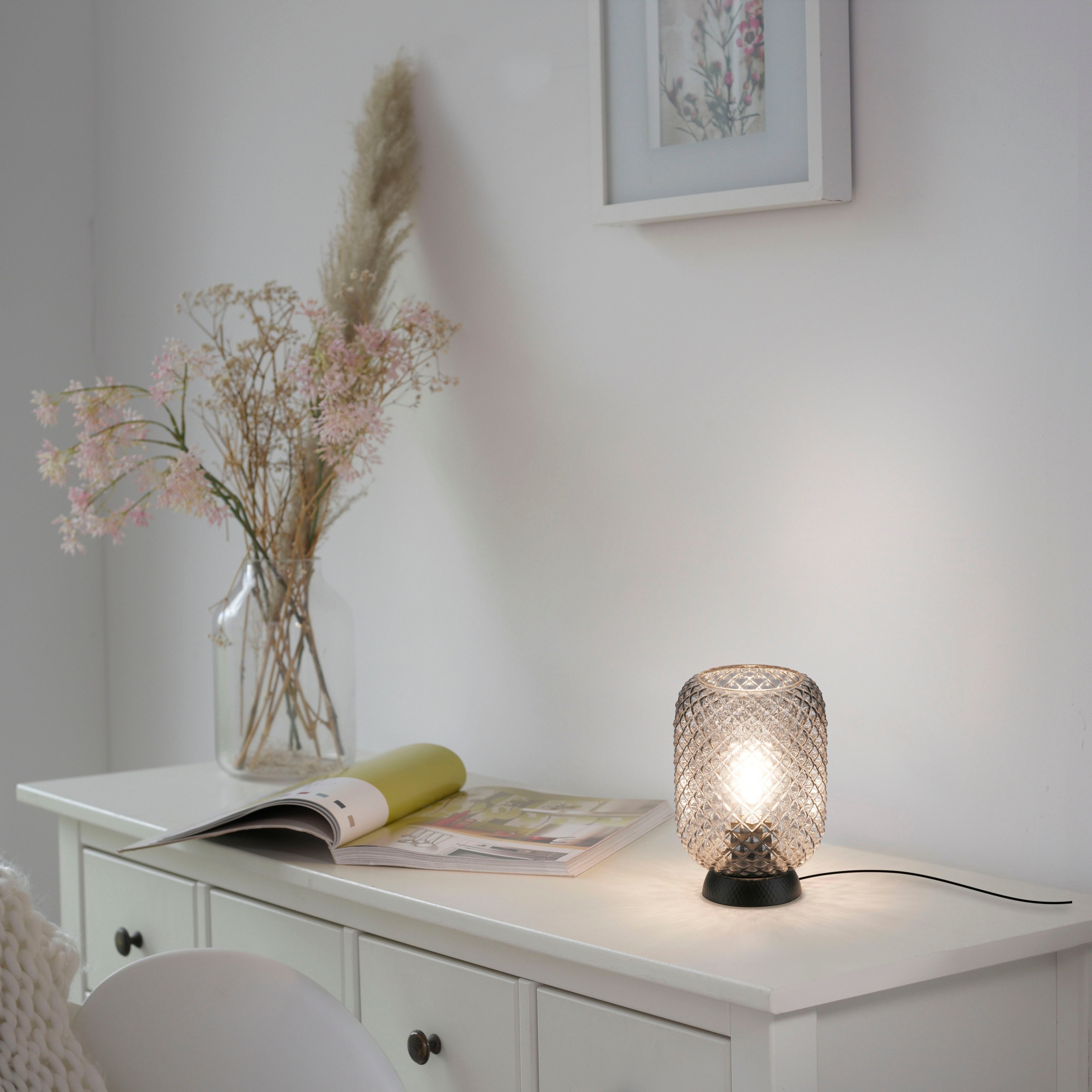 JUST LIGHT Tischleuchte »REISHI«, 1 flammig, Leuchtmittel E27 | ohne Leuchtmittel