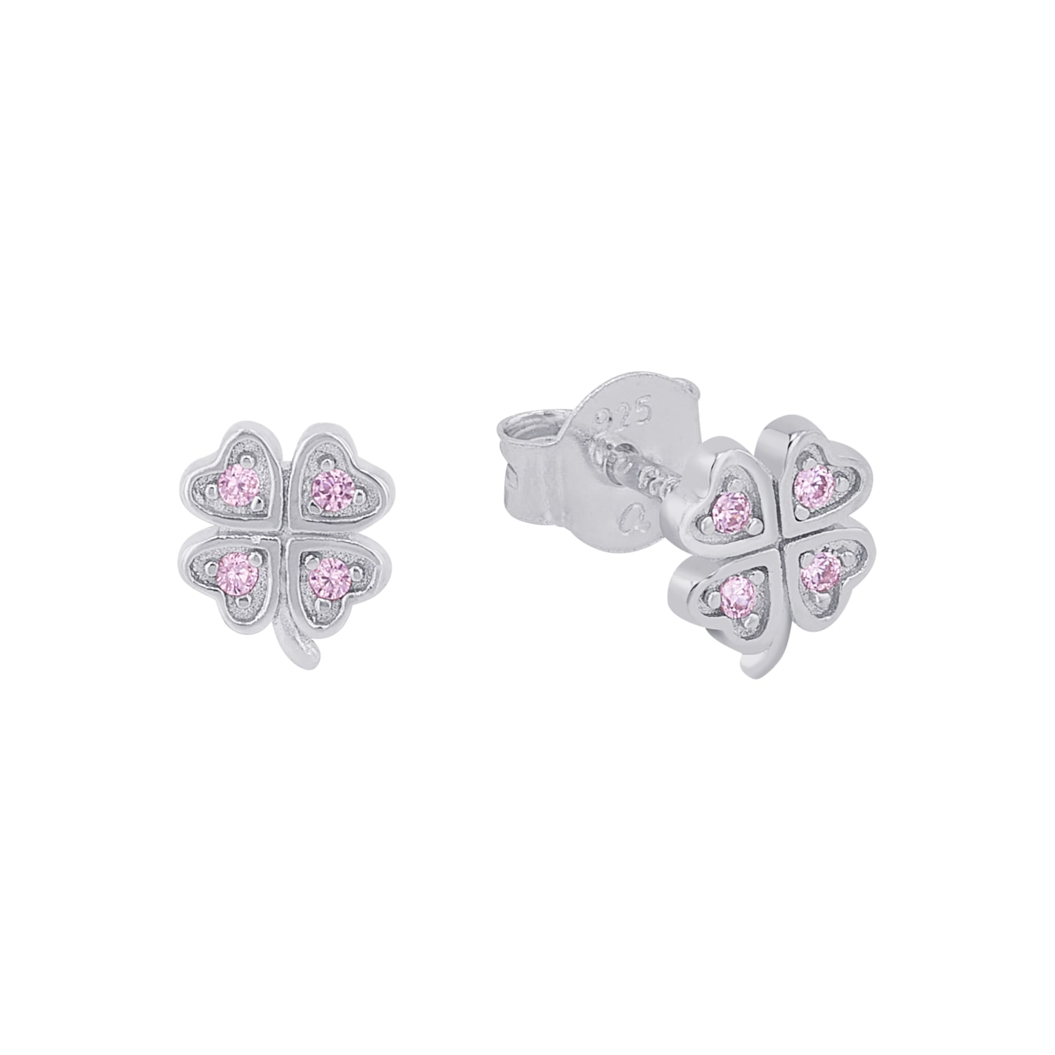 Prinzessin Lillifee Paar Ohrstecker »Kleeblatt, 2037942«, mit Zirkonia (synth.)