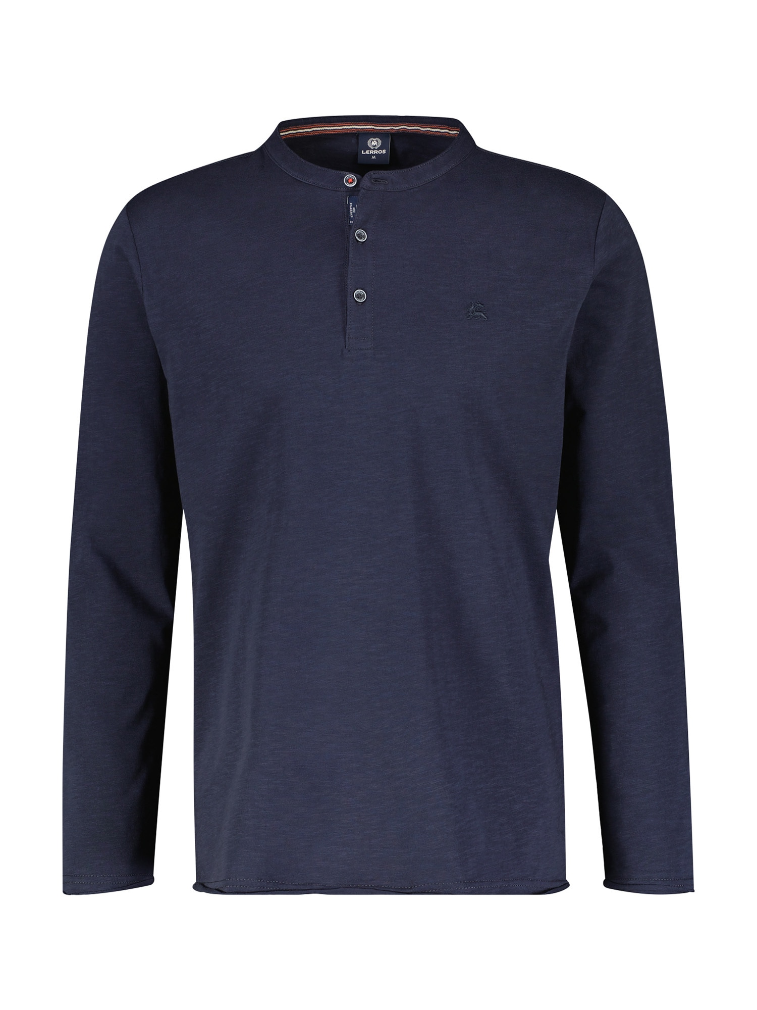 LERROS Langarmshirt »LERROS Slub-Jersey Serafino, Longsleeve«