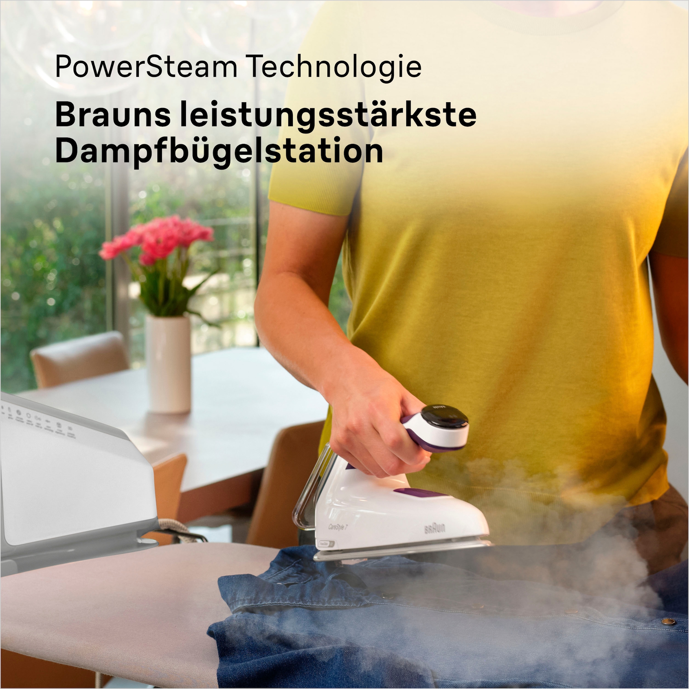 Braun Dampfbügelstation »Braun CareStyle 7 IS 7266 VI Dampfbügelstation Weiß/Violett«