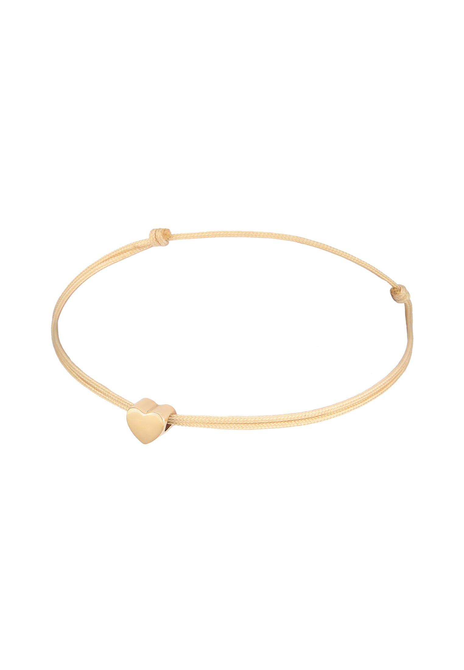 Elli Armkette »Armband Herz Liebe Textil Romantik 925 Silber«
