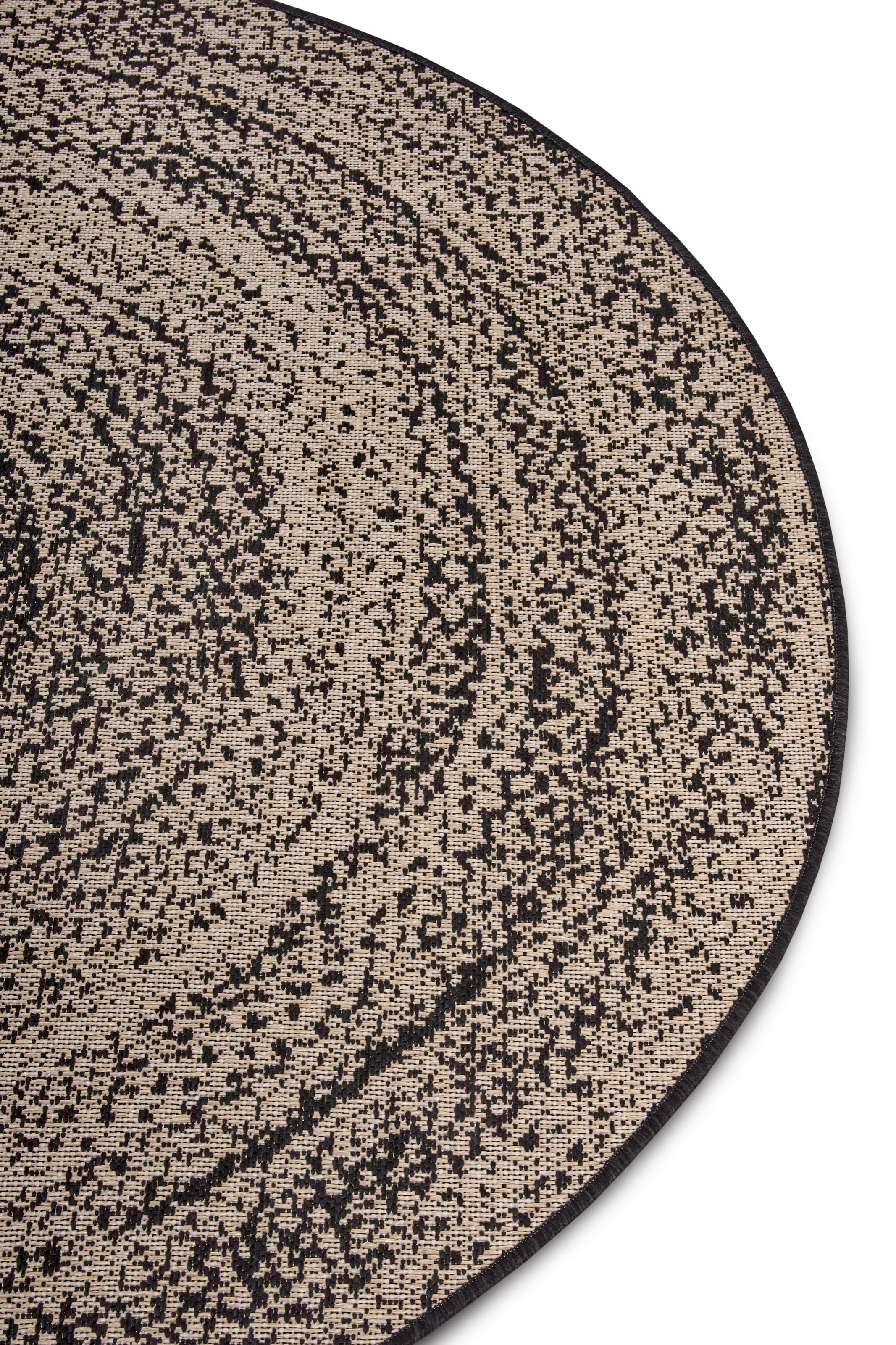 HANSE Home Teppich »Swirl«, rund, 3 mm Höhe, In und Outdoor, Flachgewebe, wetterfest, pflegeleicht, robust