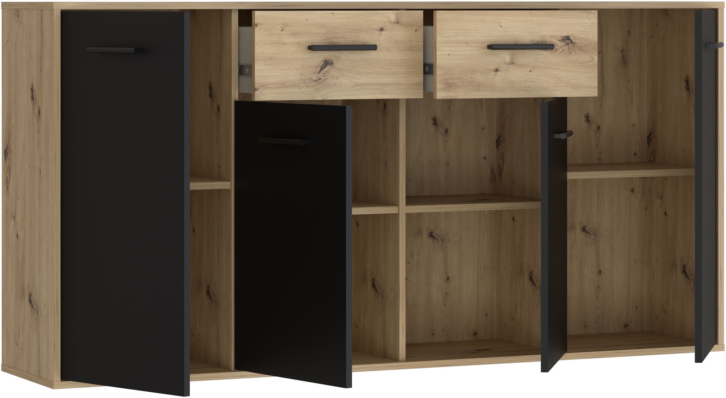 FORTE Sideboard »Sideboard, verschiedene Dekore, Schubkästen«