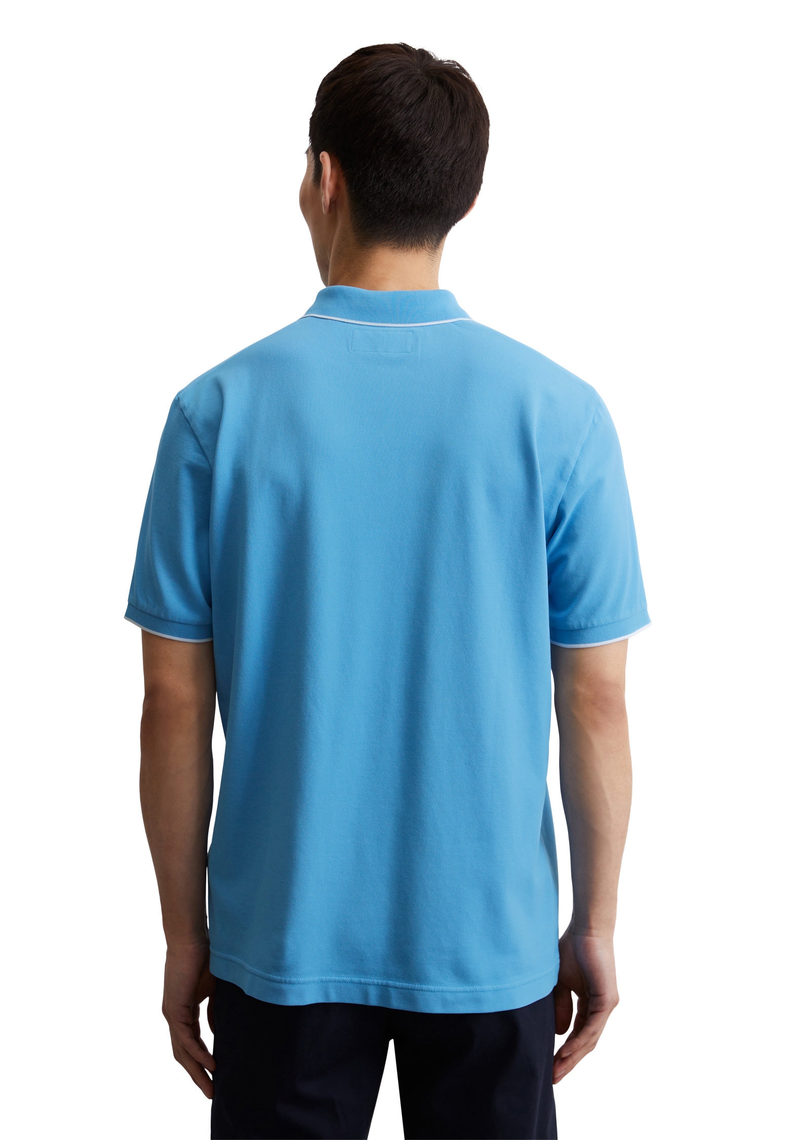 Marc O'Polo Poloshirt, aus Piqué, regular fit, kontrastfarbene Details