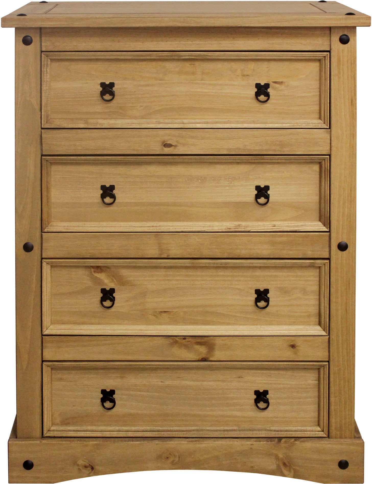 Möbilia Kommode 1 Stk. tlg. Holzoberfläche honigfarbend gewachst