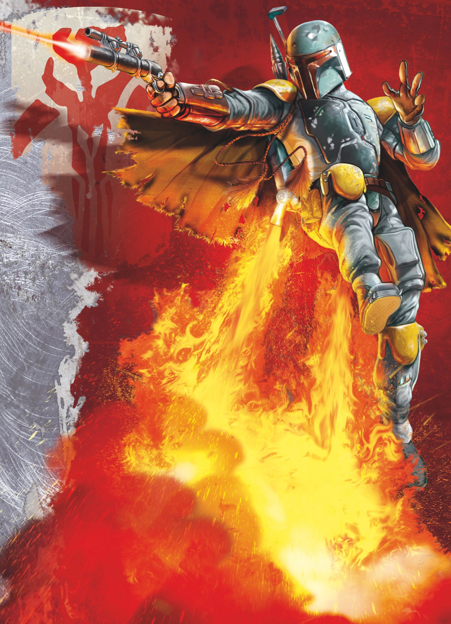 Komar Fototapete »Star Wars Boba Fett«, bedruckt-Comic, ausgezeichnet lichtbeständig