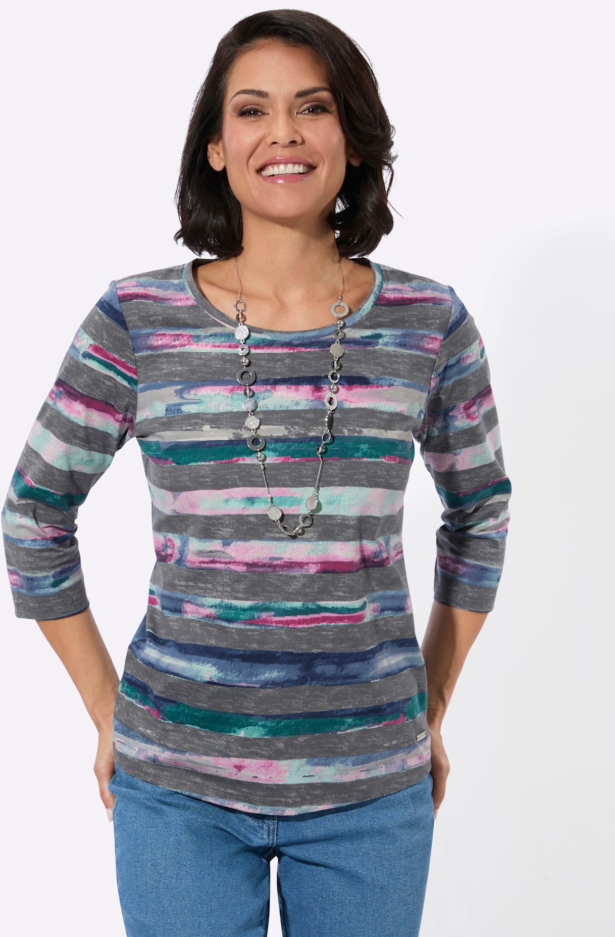 Casual Looks Rundhalsshirt »Rundhals-Shirt« 1