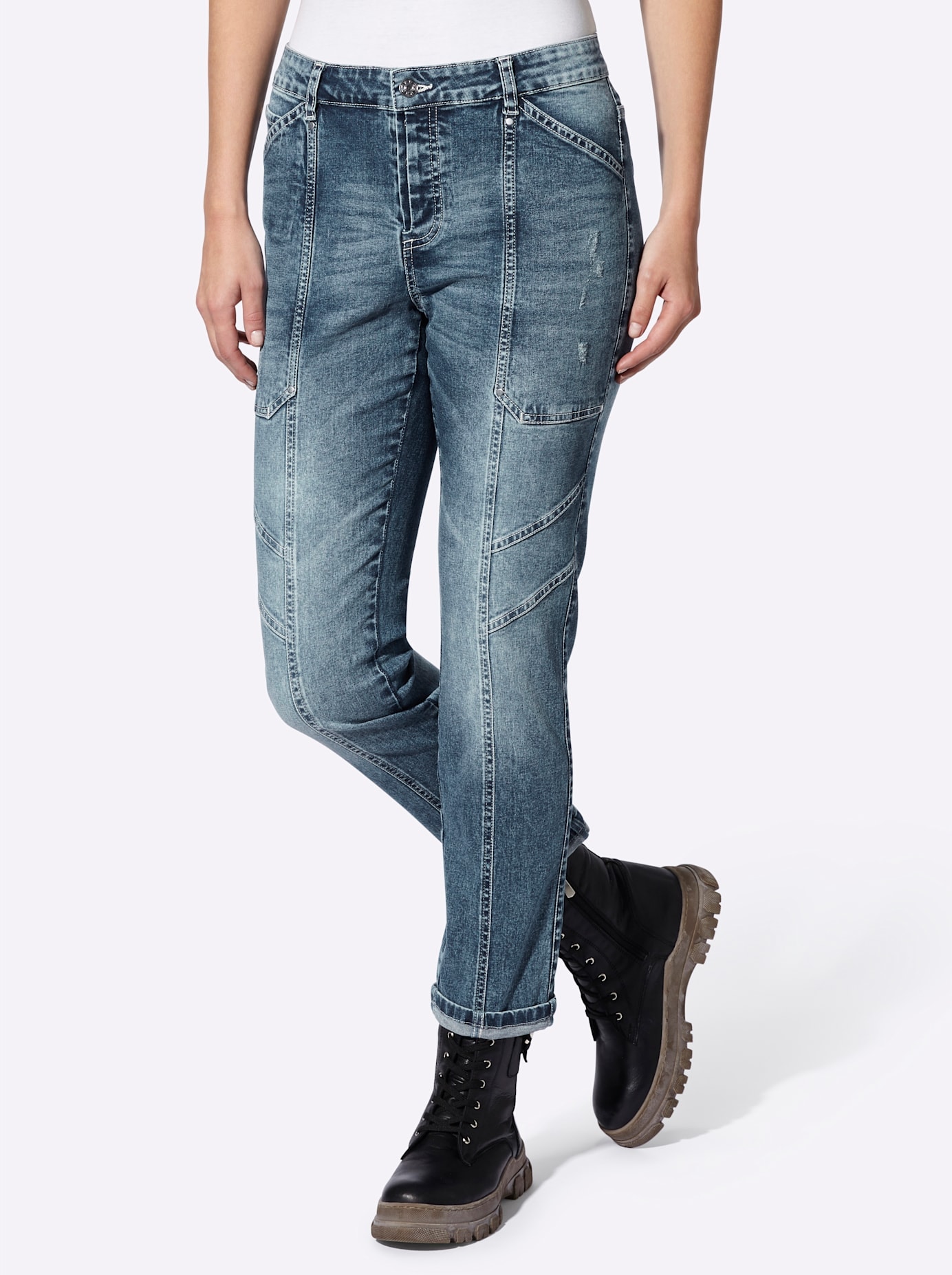 heine Boyfriend-Jeans, (1 tlg.)