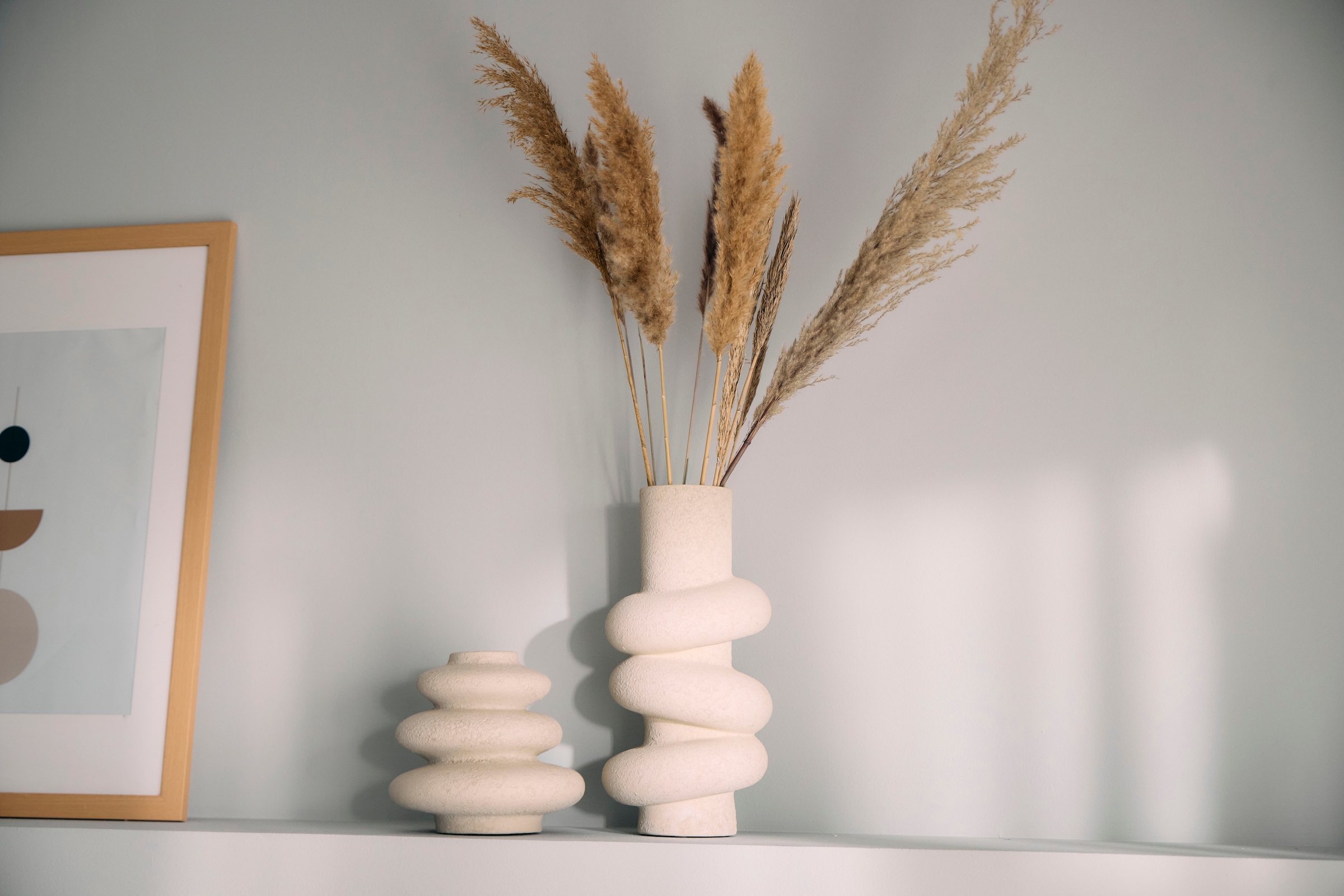 homsy by Ana Johnson Tischvase »Floriva, 40x18,5cm, strukturierte, matte Oberfläche« hochwertige Keramik aus einer traditionellen Manufaktur,Made in Europe