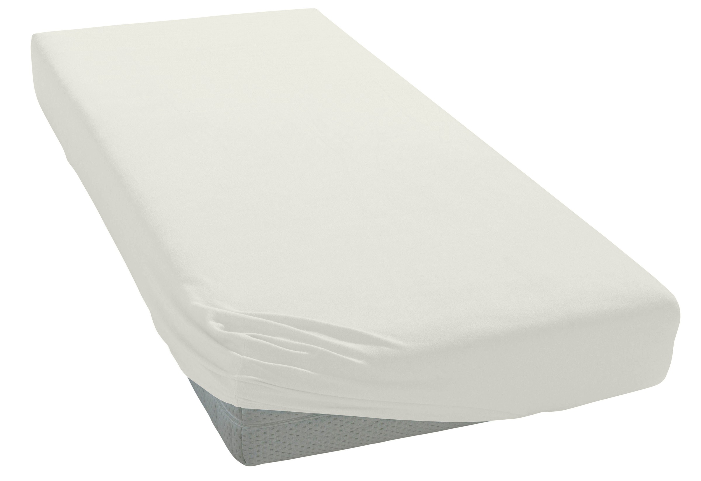OTTO home Spannbettlaken »Cremona in BASIC und PREMIUM Qualität, Baumwolle mit Elasthan« Jersey Bettlaken ab Größe 90x200 cm, Strapazierfähig und langlebig