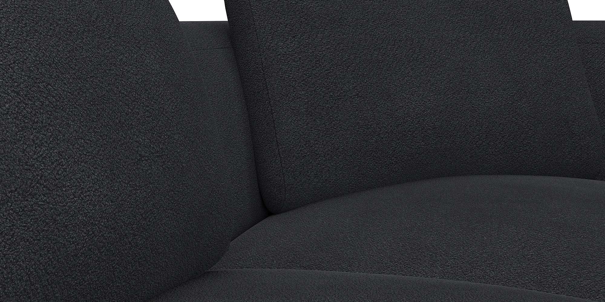 FLEXLUX Ecksofa »Torino, rund, L-Form, Sofa-Ecke mit Ottomane«, Modernes, organisches Sofa-Design, Kaltschaum, Wellenunterfederung
