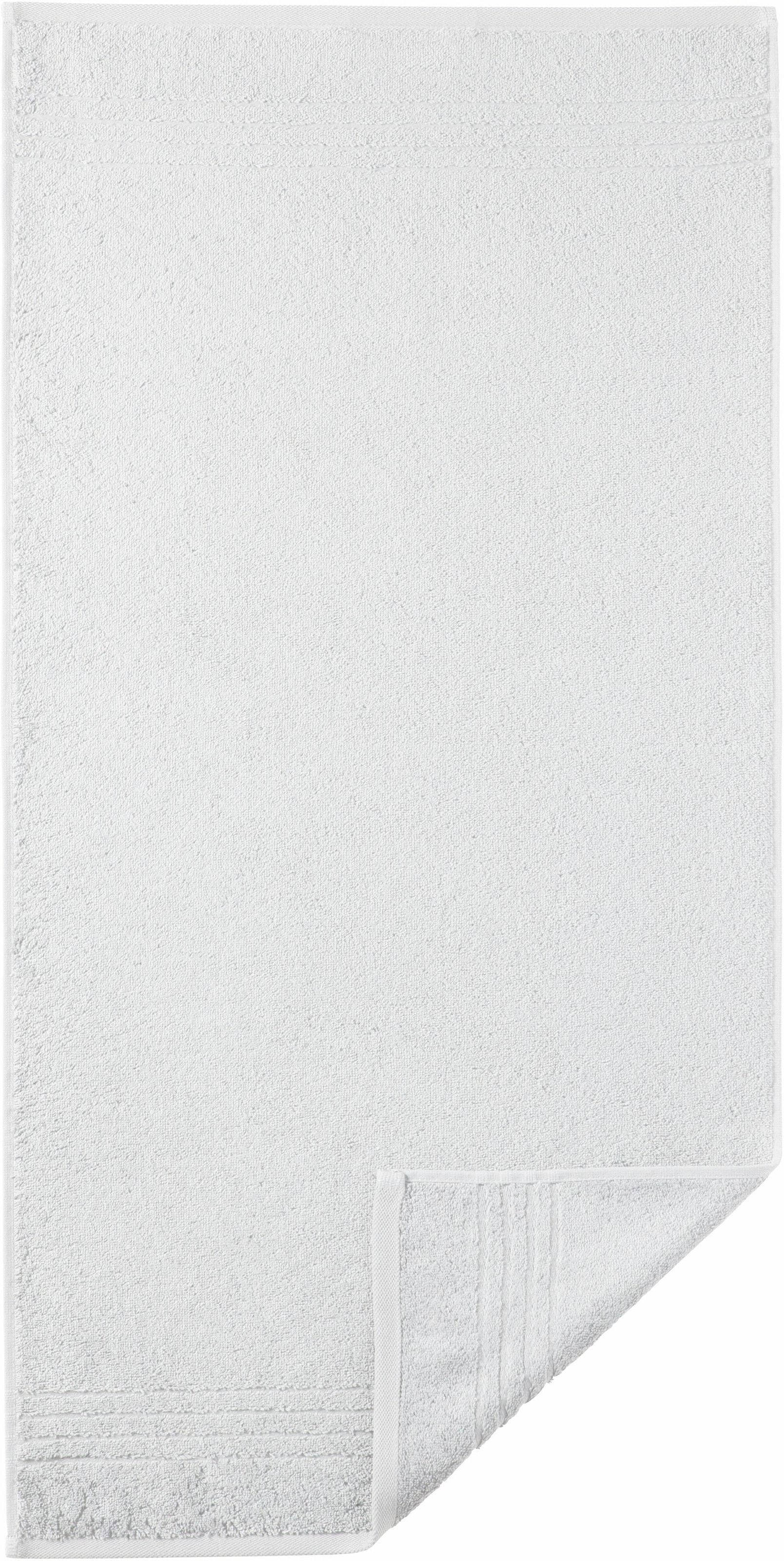Egeria Handtücher »Madison«, (2 St., 2er Set Handtücher 50 x 100 cm), Uni-Programm mit Streifenbordüre, reine Baumwolle