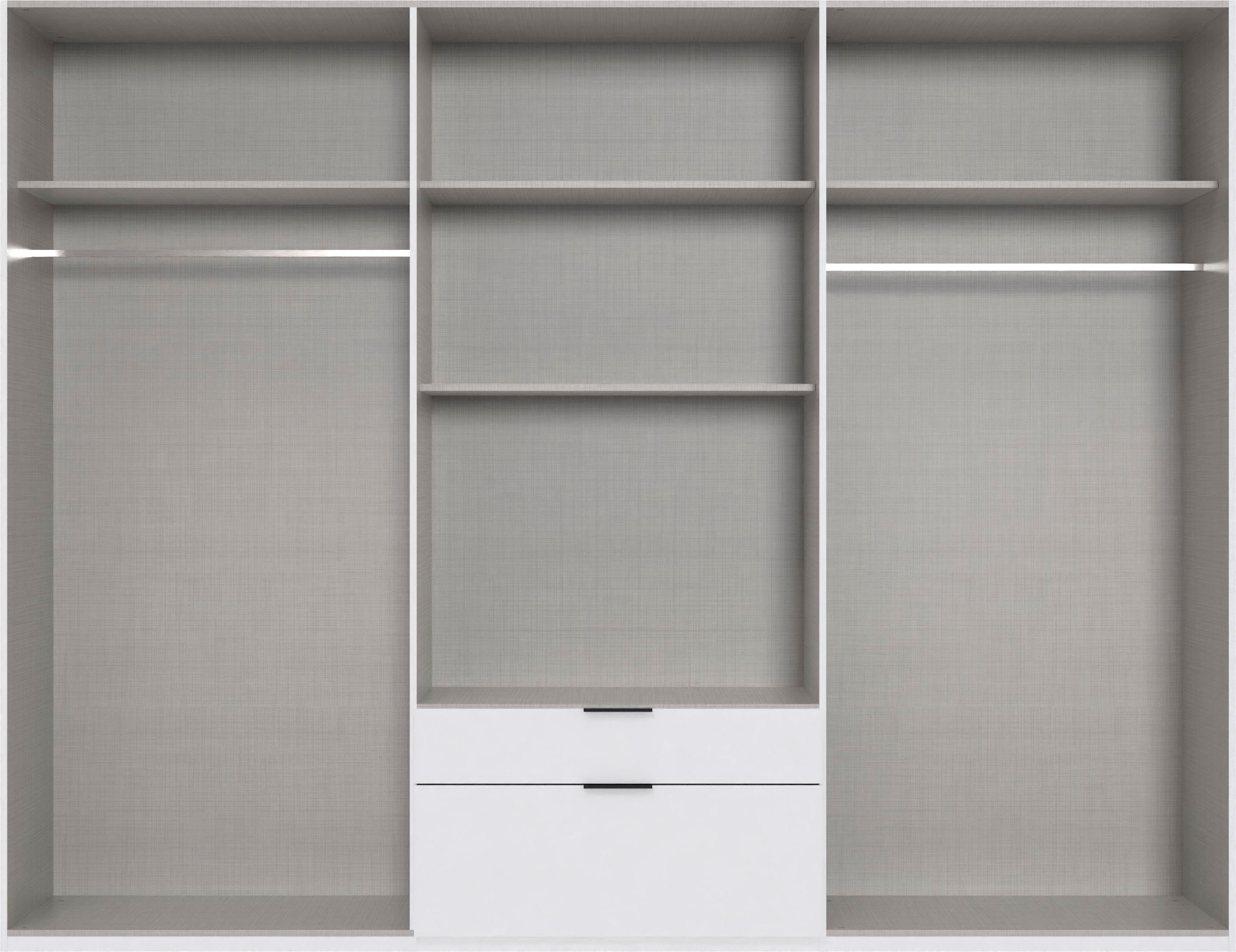 Wimex Drehtürenschrank »Mugano« mit langen oder kurzen Griffen aus Metall,  in vielen Breiten, 208 oder 236 cm hoch, Made in Germany