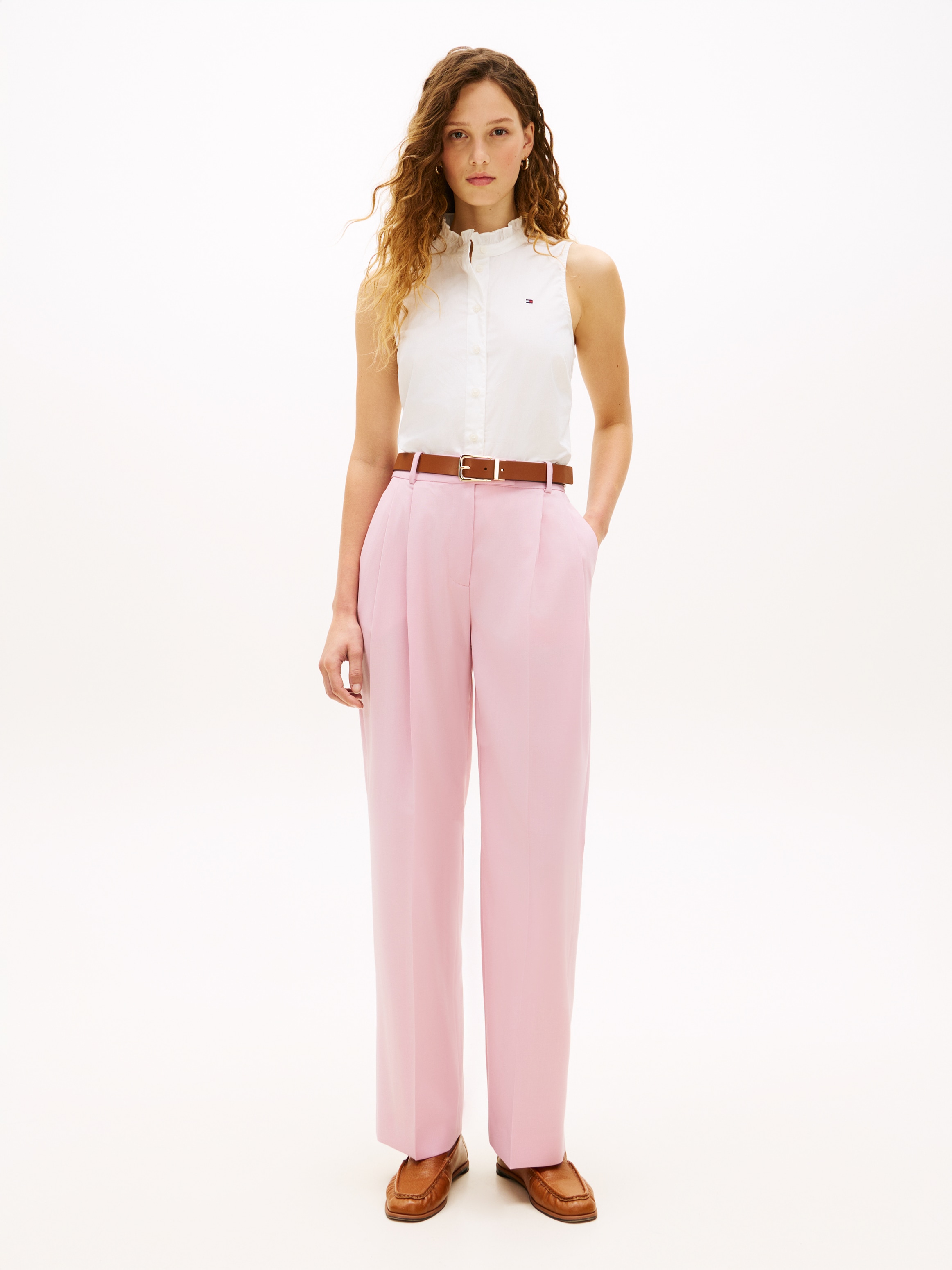 Tommy Hilfiger Anzughose »TIMELESS WOOL RLXD STRT PANT«  mit Wolle