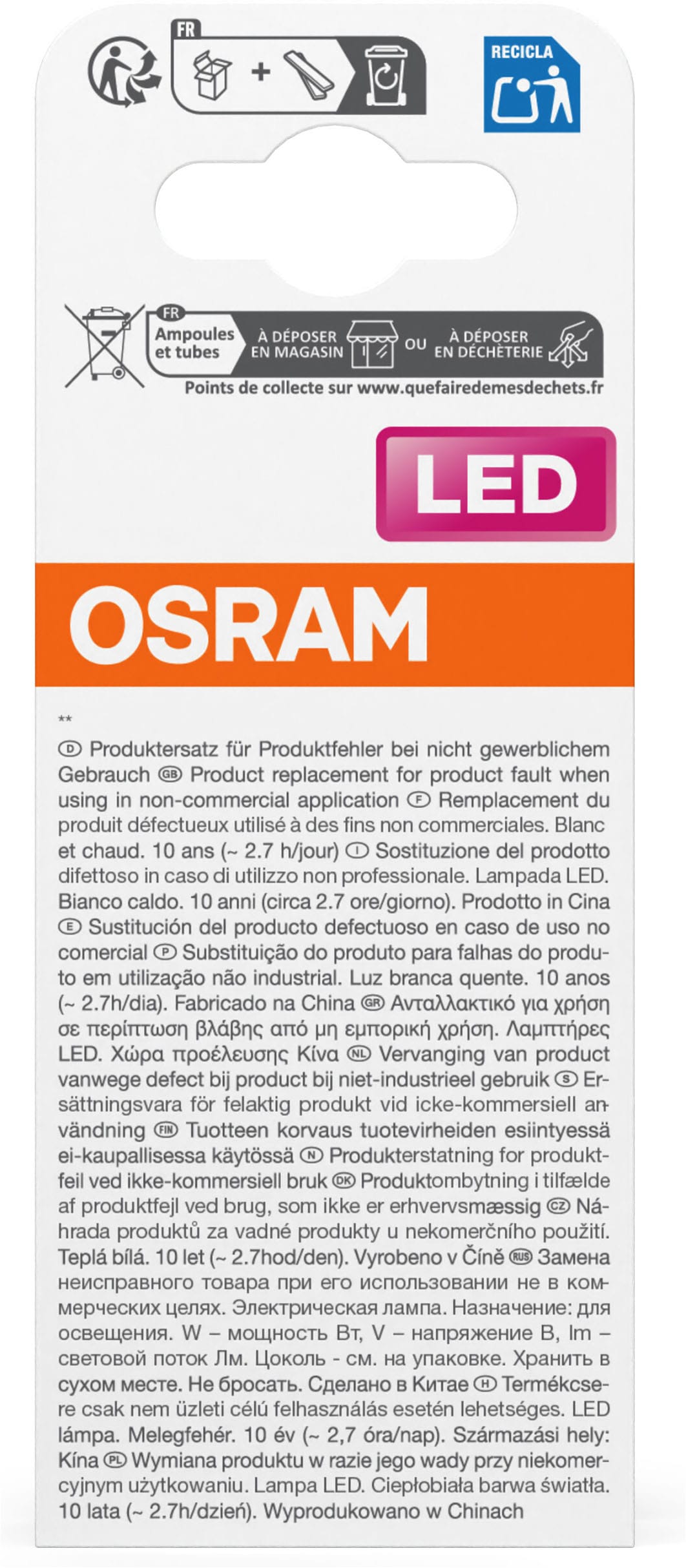 Osram LED-Leuchtmittel »LED STAR PAR16 in PAR16-Form« E14 1 Stk. Warmweiß