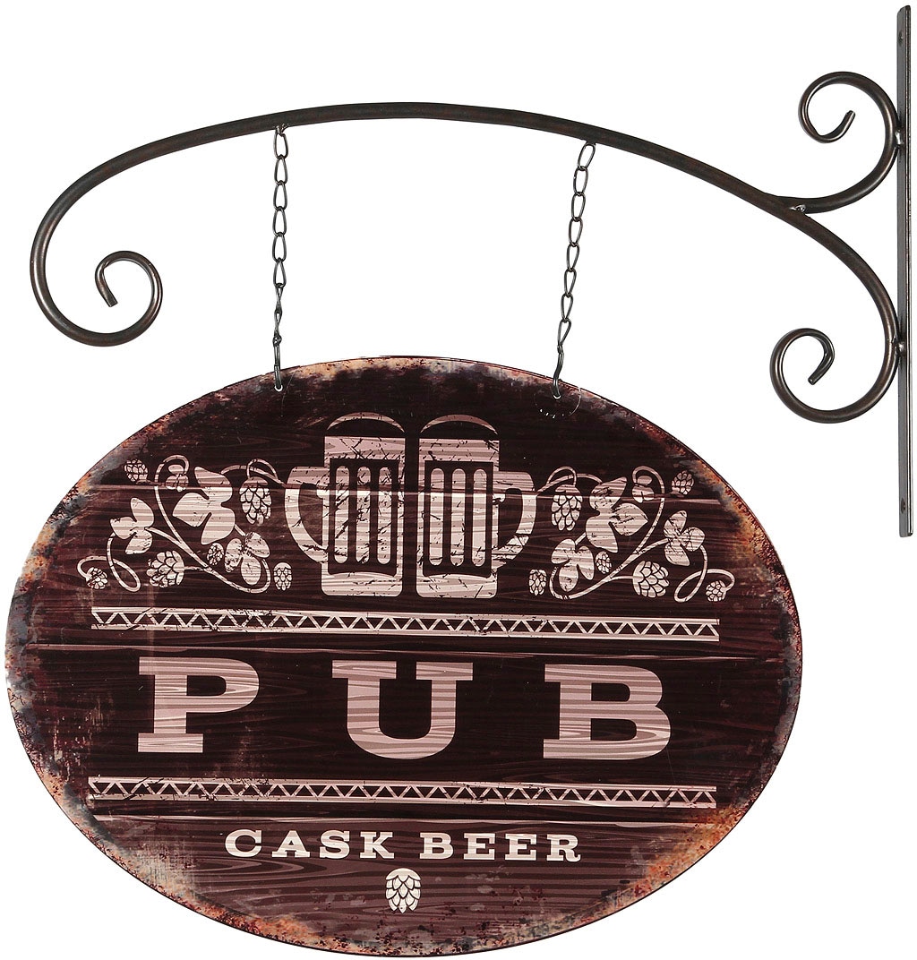 Ambiente Haus Metallbild »Pub Schild bestellen (1 OTTO St.) 48cm«, bei