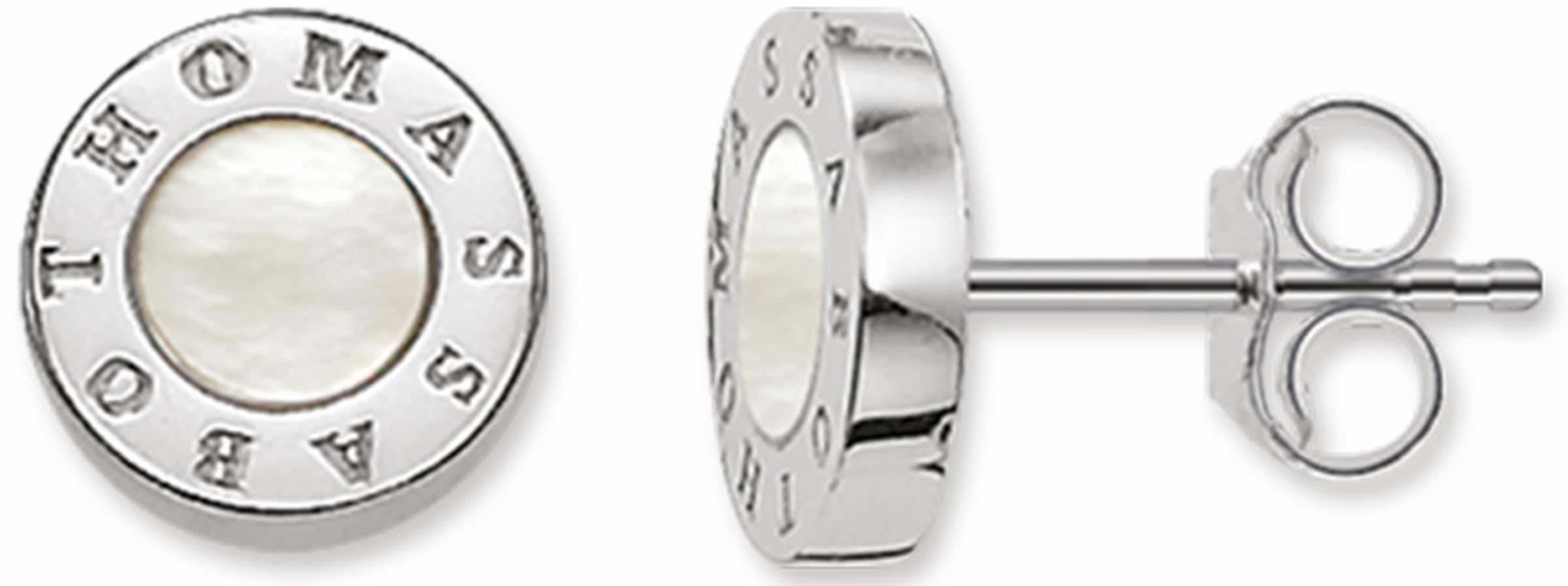 THOMAS SABO Paar Ohrstecker »Classic Weiß« mit Perlmutt