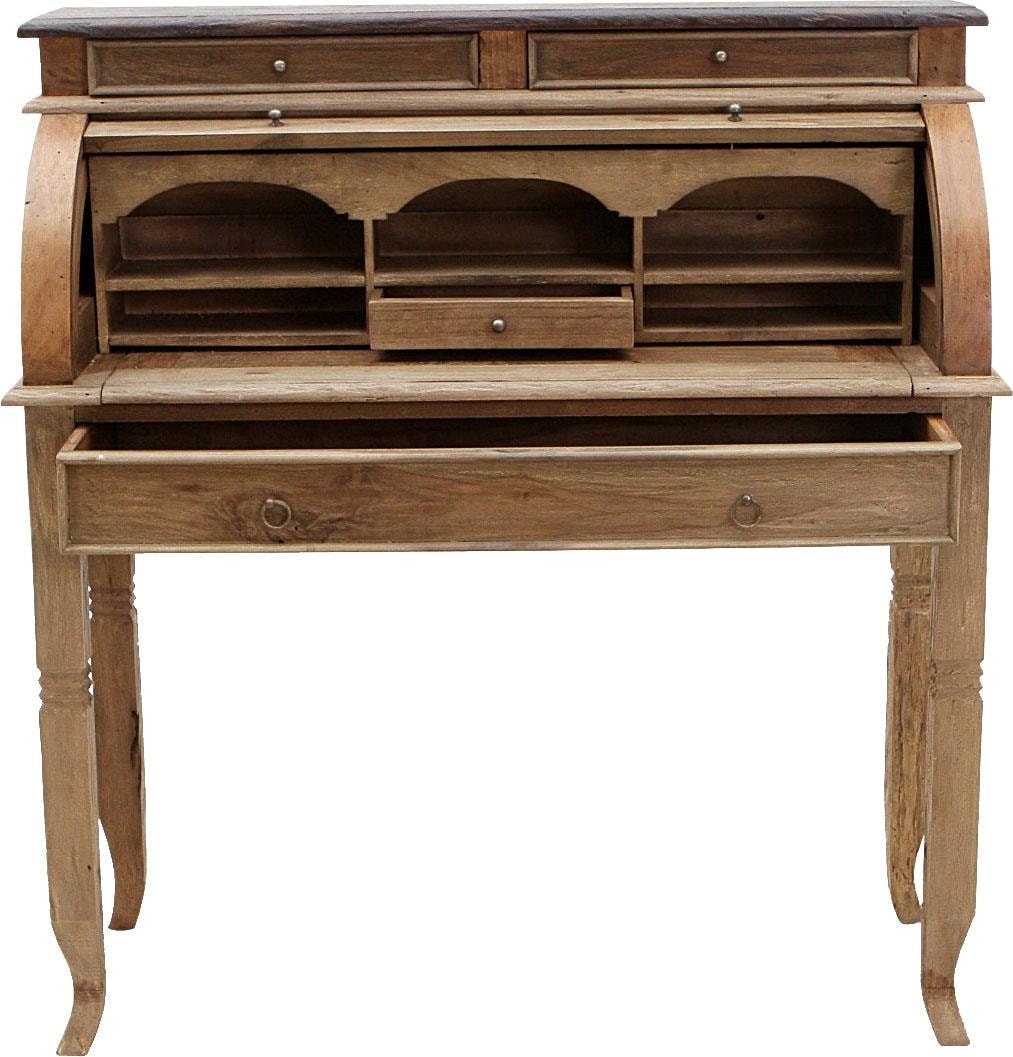 SIT Sekretär »Seadrift«, recyceltes Teak-Altholz, Breite 100 cm, Shabby Chic, Vintage