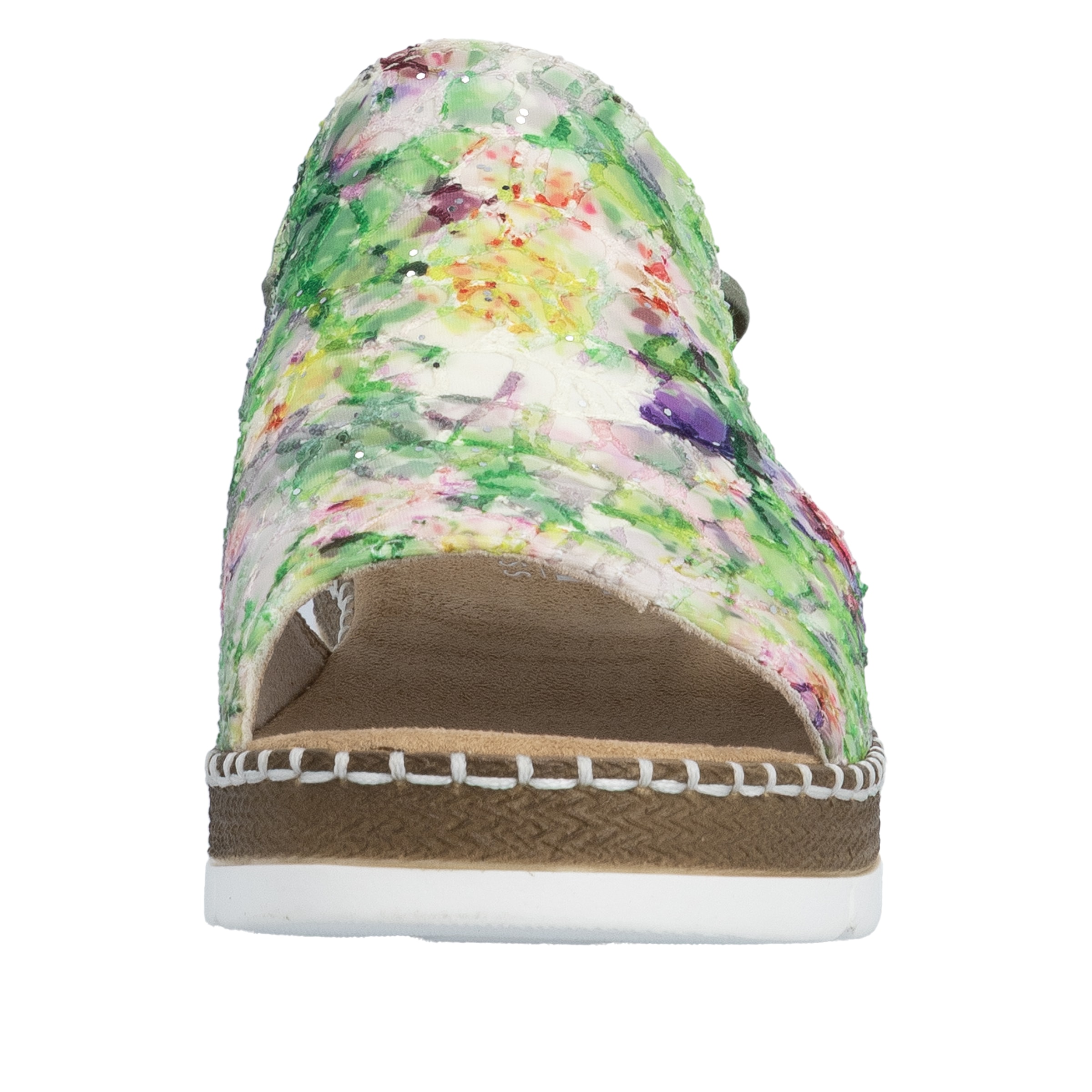 Rieker Sandale  Sommerschuh, Sandalette, Keilabsatz, in modischer Optik