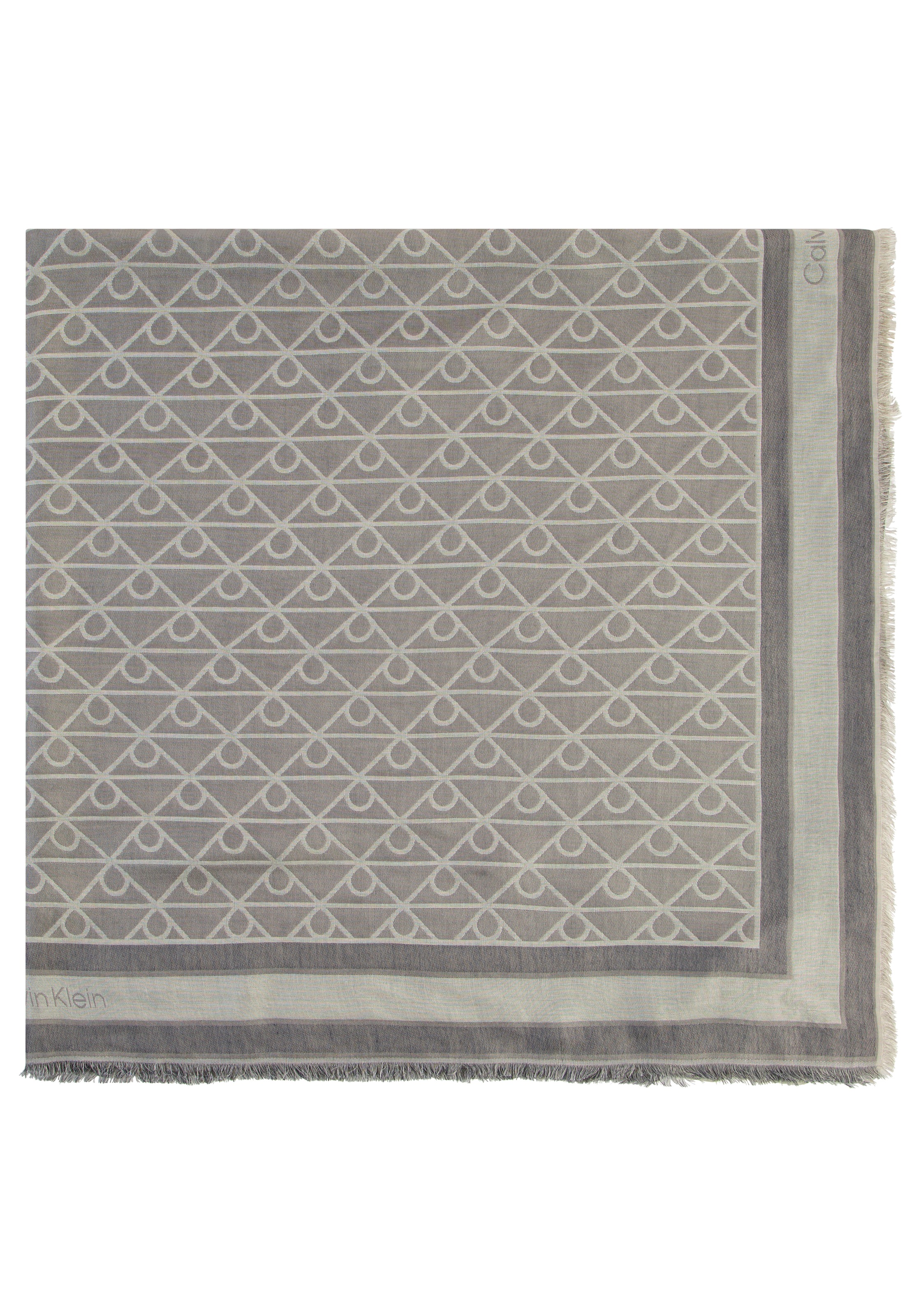 Calvin Klein Modetuch »EMBLEM AOP JACQUARD SQUARE SCARF« Mit Markenlabelmusterung