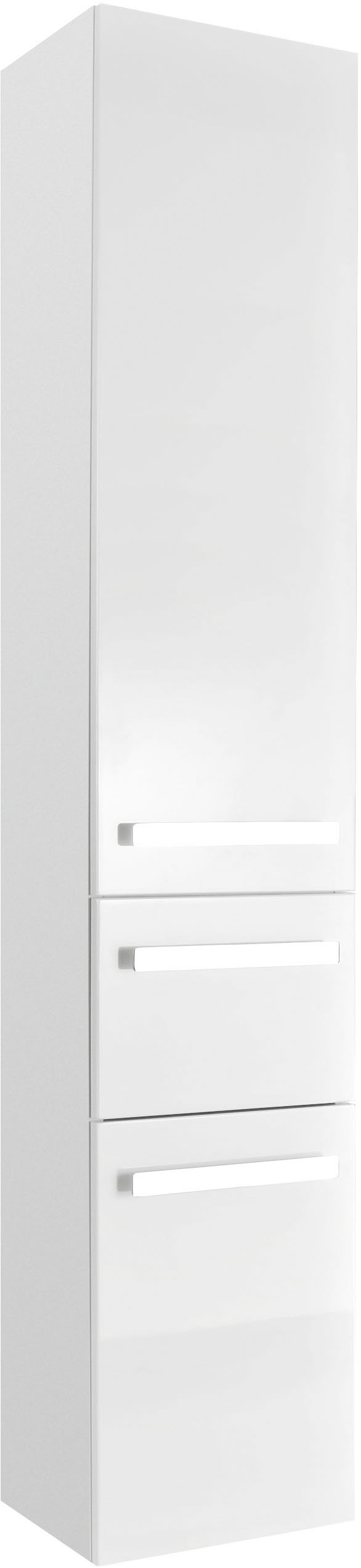 Saphir Badmöbel-Set »Serie 4005, vormontiert, Glaswaschbecken, Spiegelschrank«, (Set, 6 St.), Badezimmer-Set mit Unterschrank, Hängeschrank, Hochschrank, Türdämpfer