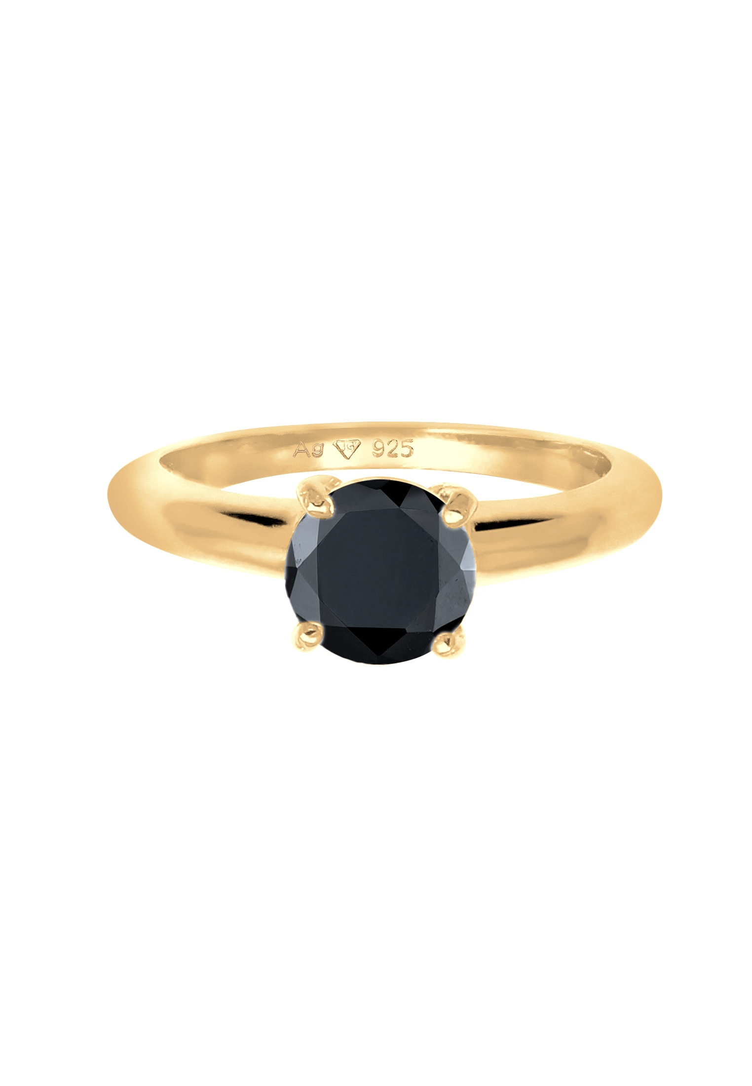 Elli Silberring »Ring Solitär Klassisch Zirkonia Verlobung 925 Silber«
