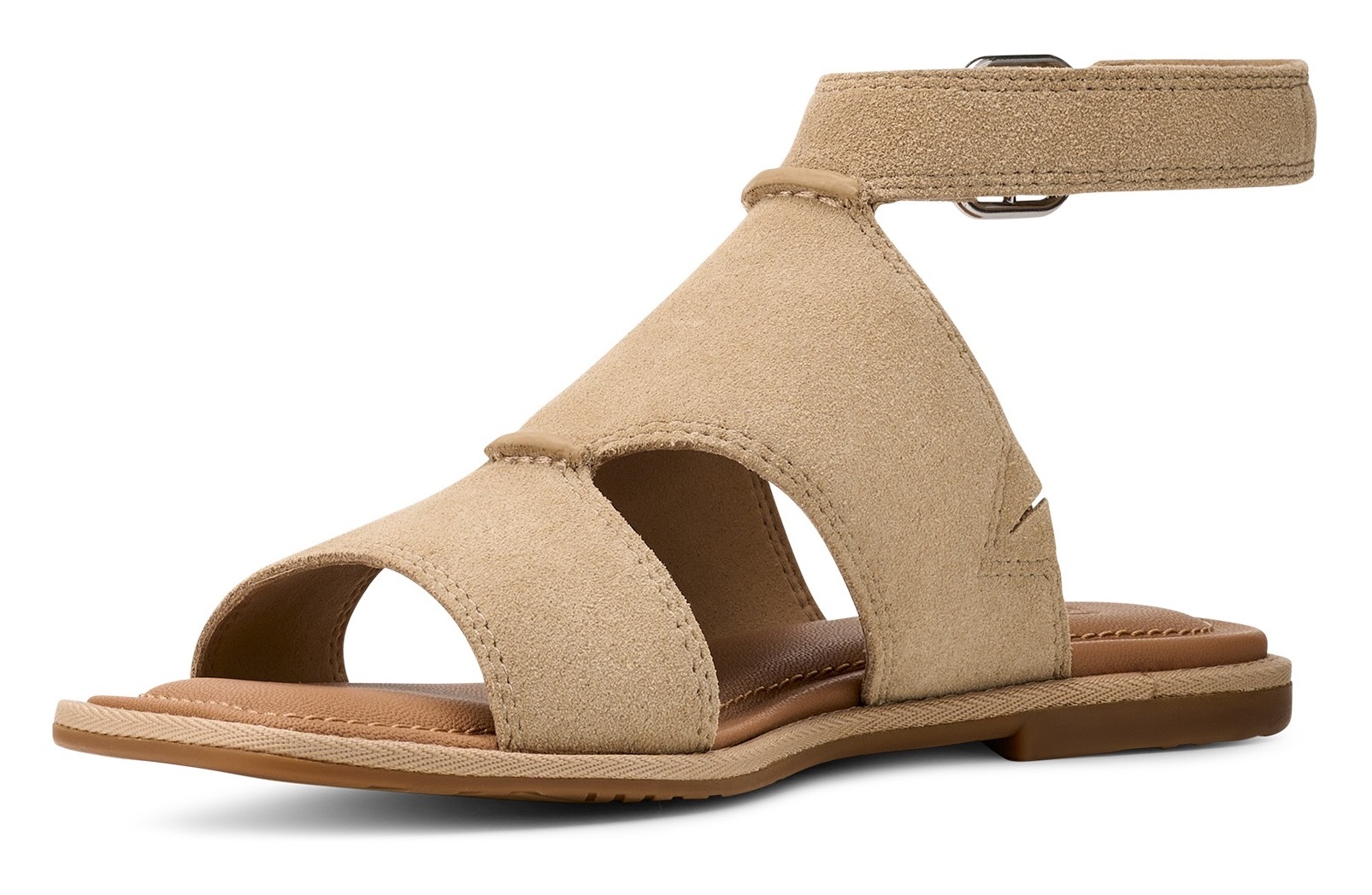 UGG Sandale »DELRAY«, Flats, Riemchensandale mit Fußbett Memory-Schaum