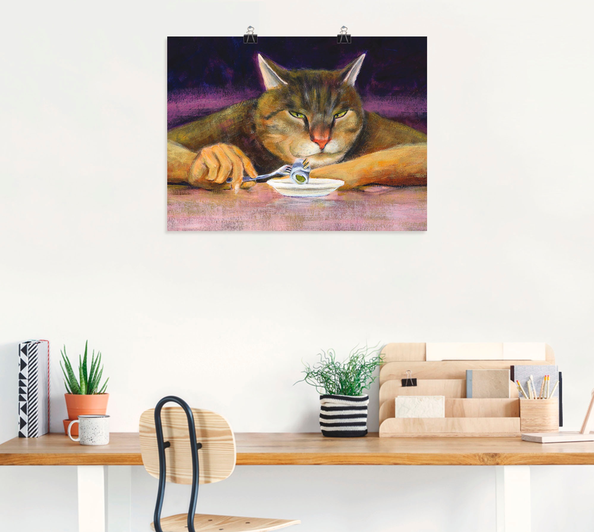 Artland Wandbild »Katzenjammer«, Haustiere, (1 St.), als Leinwandbild, Poster in verschied. Größen