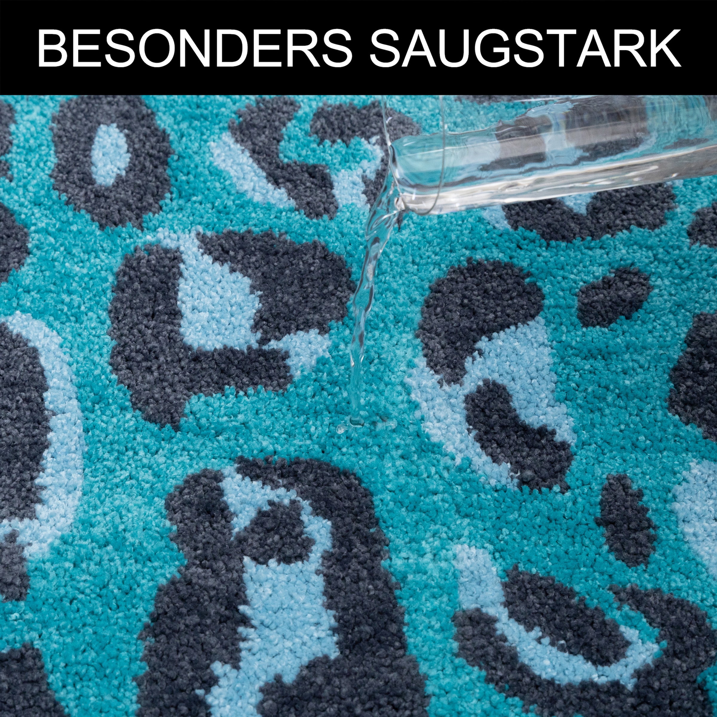 OTTO home Badematte »Regona Leo, Badvorleger, Badezimmer Teppich, Duschvorleger« Höhe 10 mm rutschhemmend beschichtet fußbodenheizungsgeeignet | schnell trocknend Leoparden-Muster, Animal Print, modern