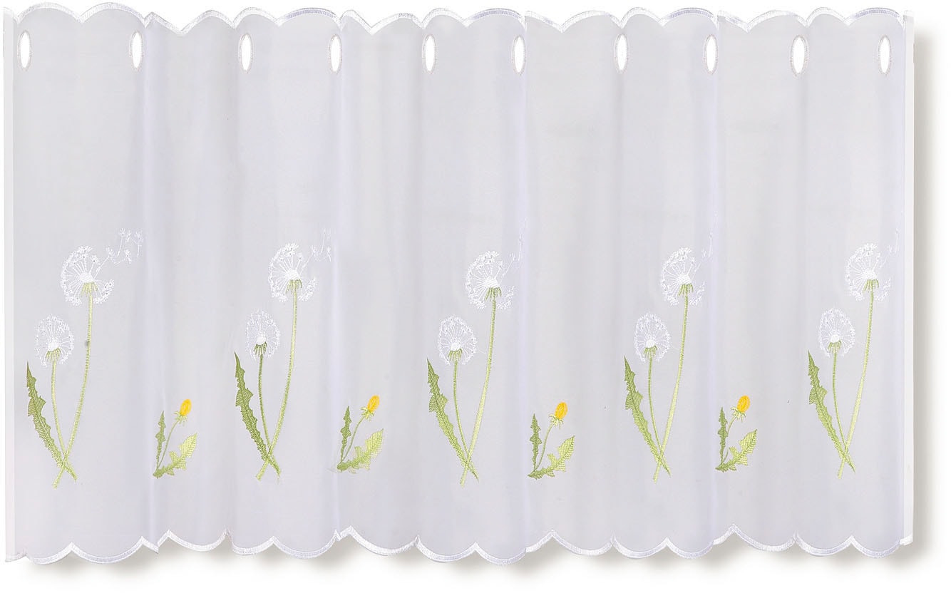 Gerster Scheibengardine »Pusti«, (1 St.), gestickten Online im Blumendesign HxB: OTTO 50x145, Shop mit