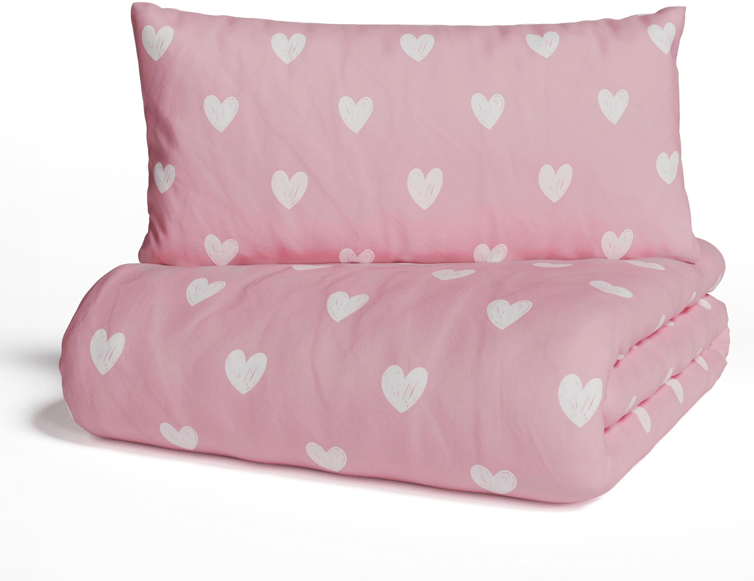 Lüttenhütt Kinderbettwäsche »CUDDLEE«, in vielen Designs: Dino,Einhorn,Weltraum,Baustelle,Herz,Trecker,Safari