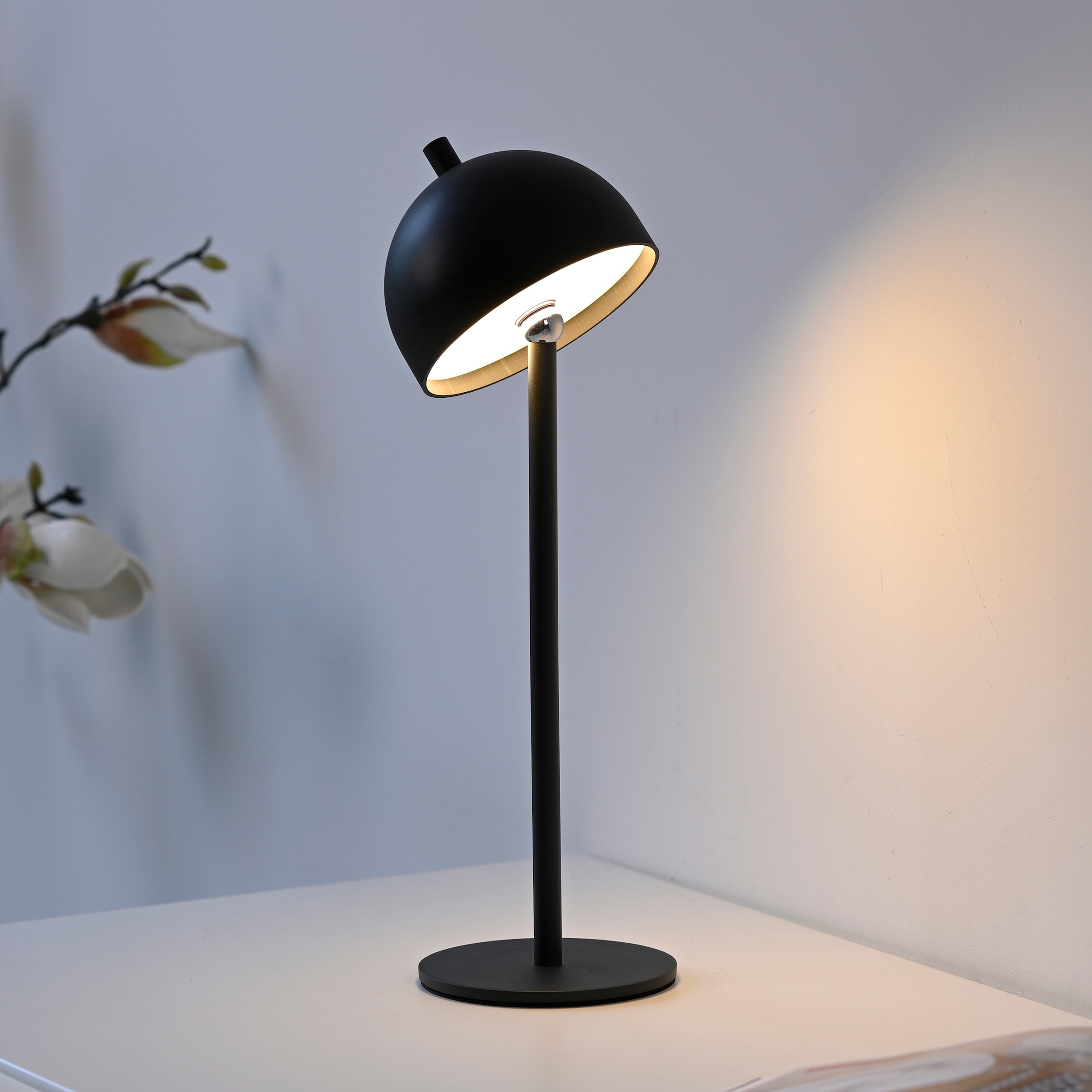 SCHÖNER WOHNEN-Kollektion LED Tischleuchte »BELLIS« LED-Board 1 Stk. Warmweiß SCHÖNER WOHNEN Kollektion, Touchdimmer, Memoryfunktion, IP54, Akku