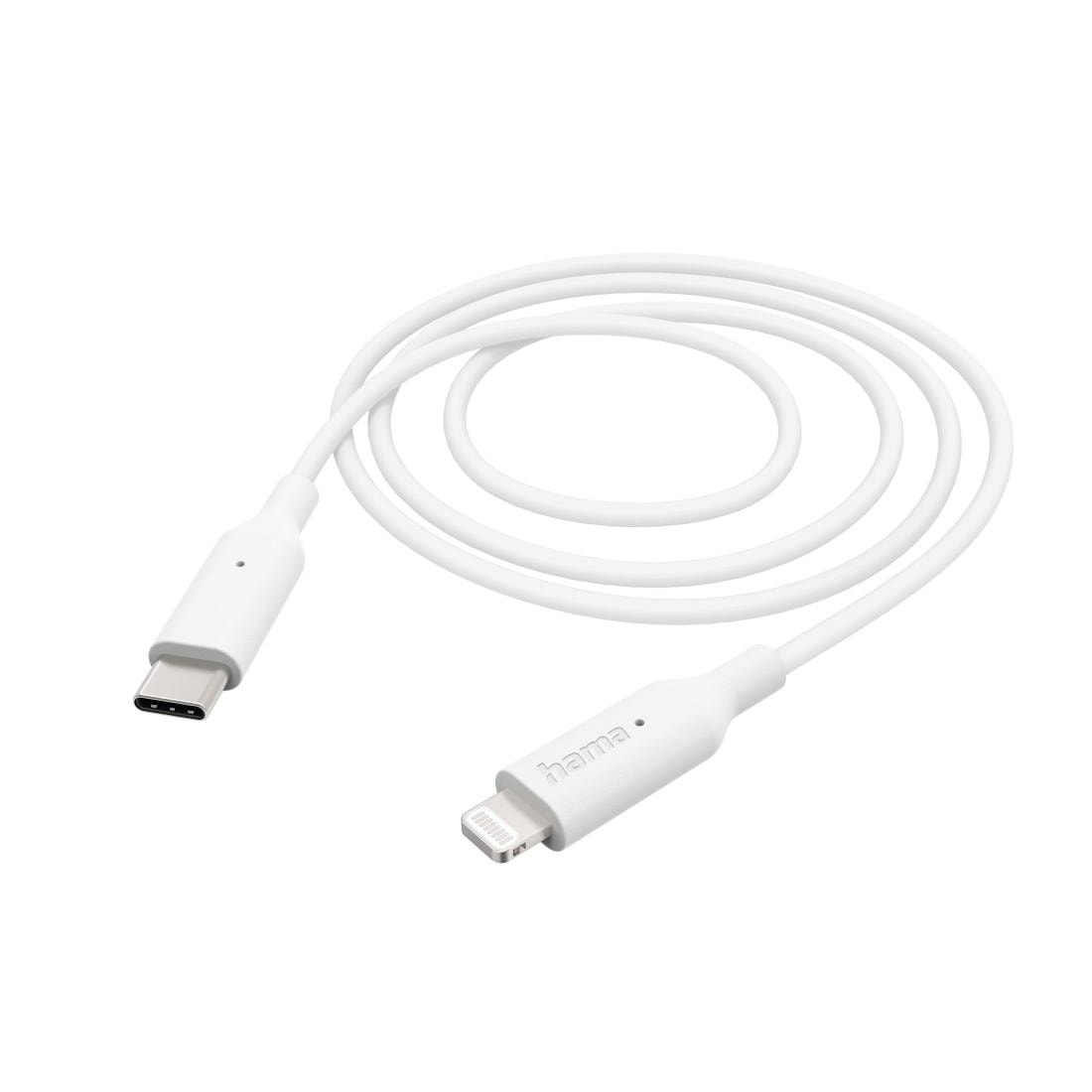 USB-Kabel »USB-Kabel Ladekabel, USB-C - Lightning, 1 m, Weiß«
