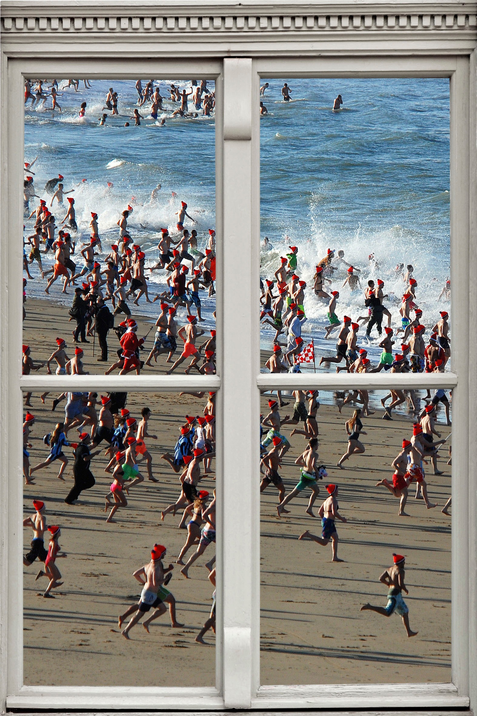 queence Wandsticker »Menschen am Strand«